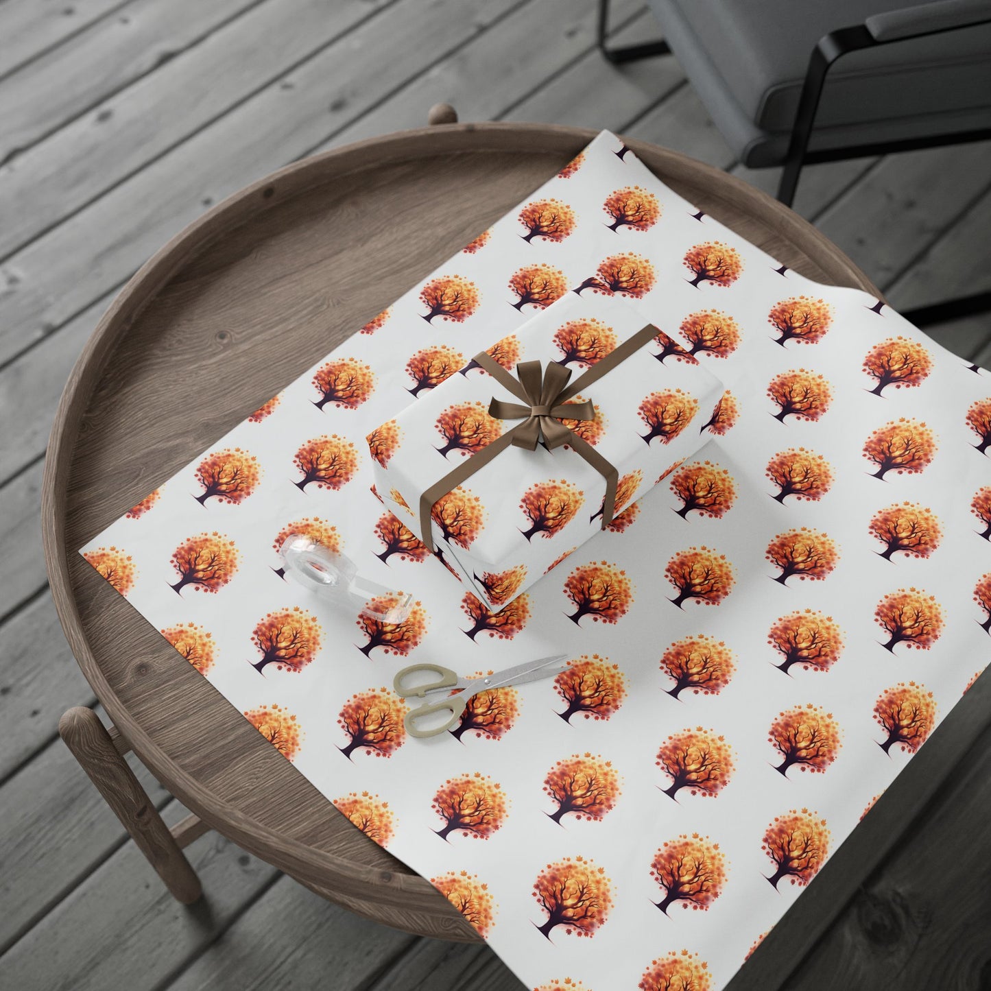 Autumn-Themed Wrapping Papers, Fall Gift Wrapping, Seasonal Gift Wrap, Holiday Wrapping Sheets, Leaf Pattern Paper, Fall Birthday Decor - Celtic Scents