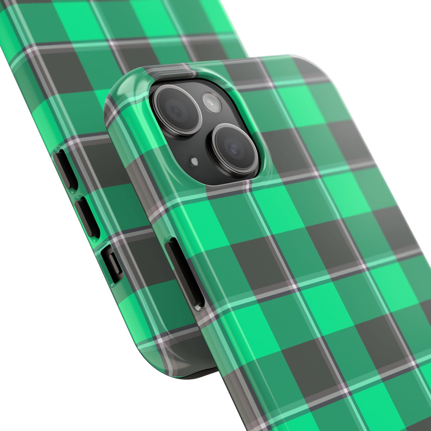 Personalized Plaid Tough Phone Case, Custom Phone Cover, Gifts for Her, Unique Cell Phone Case, Trendy Accessories, Holiday Gifts - Celtic Scents