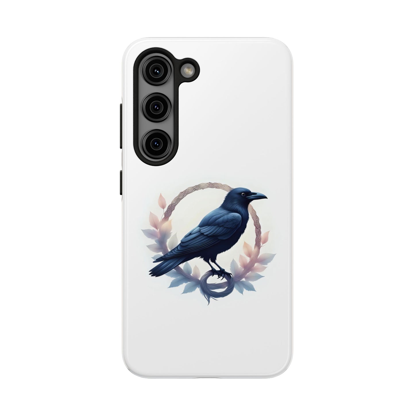 Raven Design Phone Case | Tough Protector Case, Gift for Bird Lovers, Unique Cell Phone Cover, Gothic or Nature Inspired - Celtic Scents
