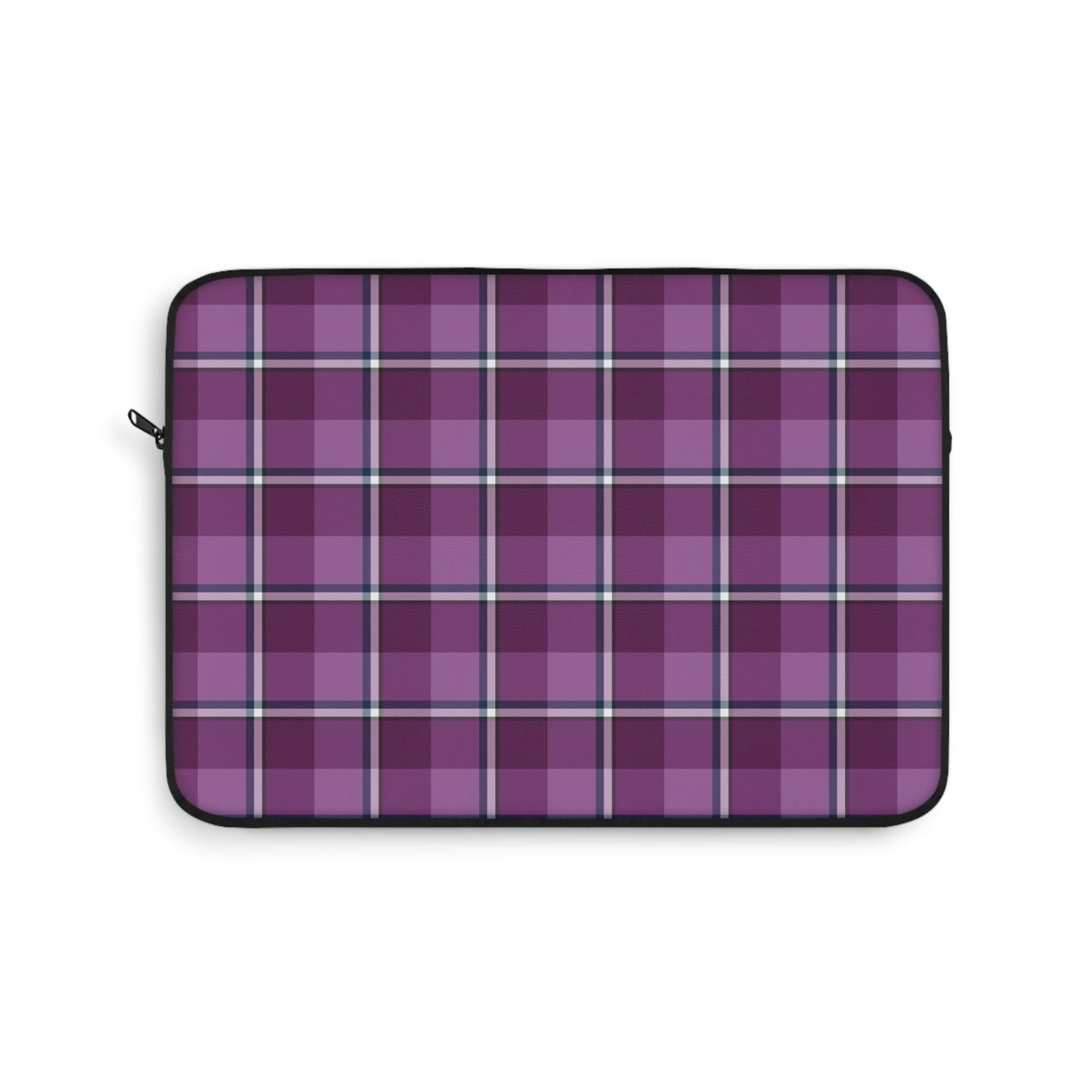Plaid Laptop Sleeve, Purple Checkered Case for School, Work, Travel, Stylish Computer Cover, Gift for Students, Tech Accessories - Celtic Scents
