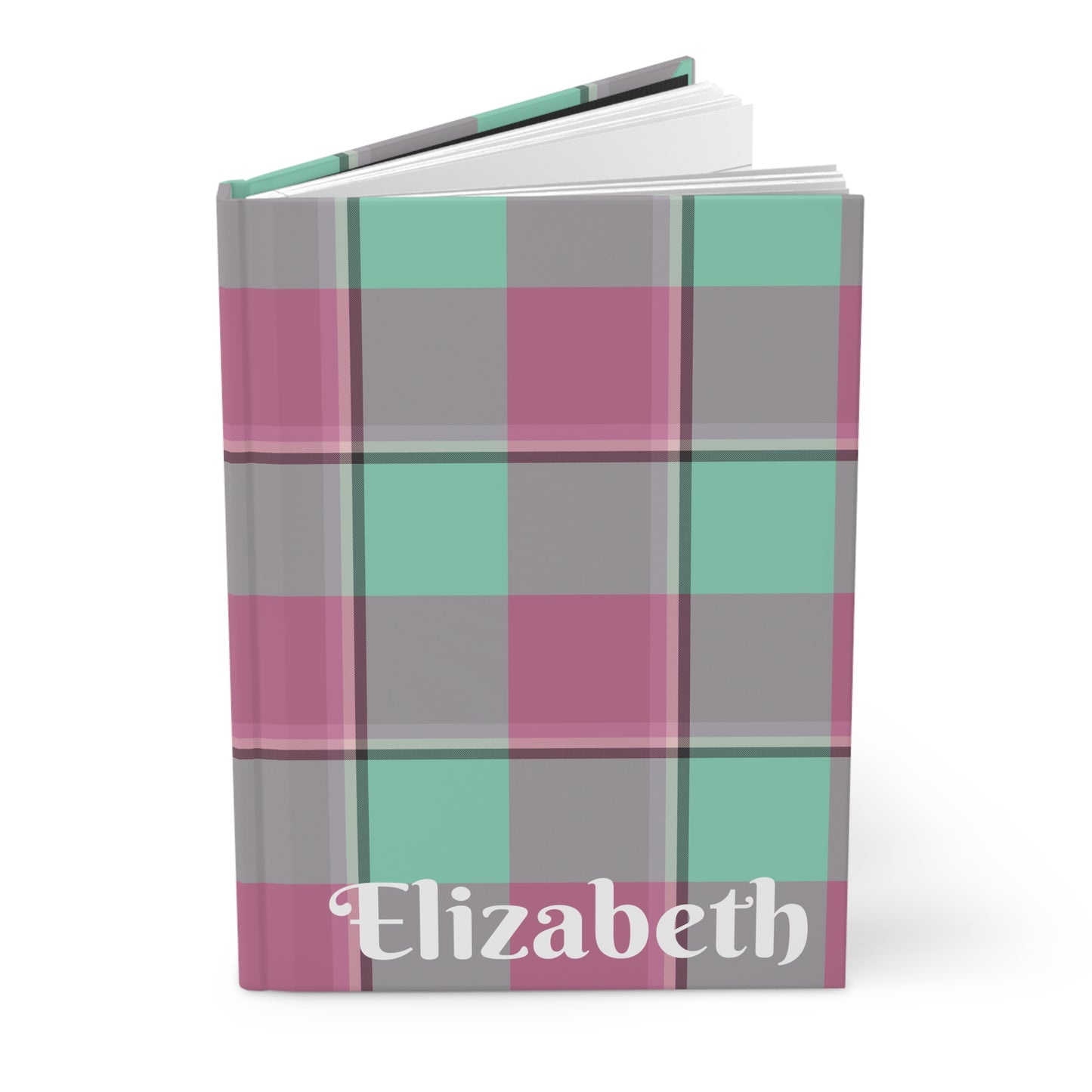 Personalized Plaid Hardcover Journal, Perfect for Daily Journaling, Gift for Friends, Stylish Notebook - Celtic Scents