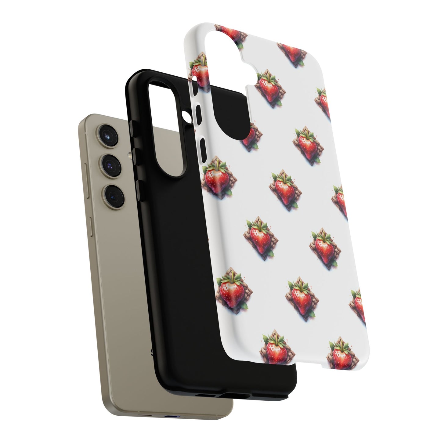 Strawberry Celtic Knot Phone Case, Cute Phone Cover, Gift for Her, Custom Smartphone Case, Funky Accessories, Valentine's Day Gift