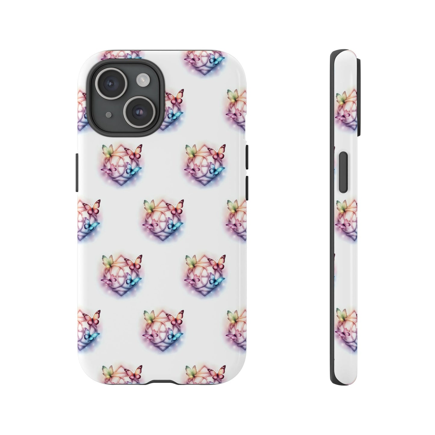 Colorful Butterflies Phone Case, Tough Cases, Cute Butterfly Lover Gift, Trendy Phone Cover, Nature Print Case