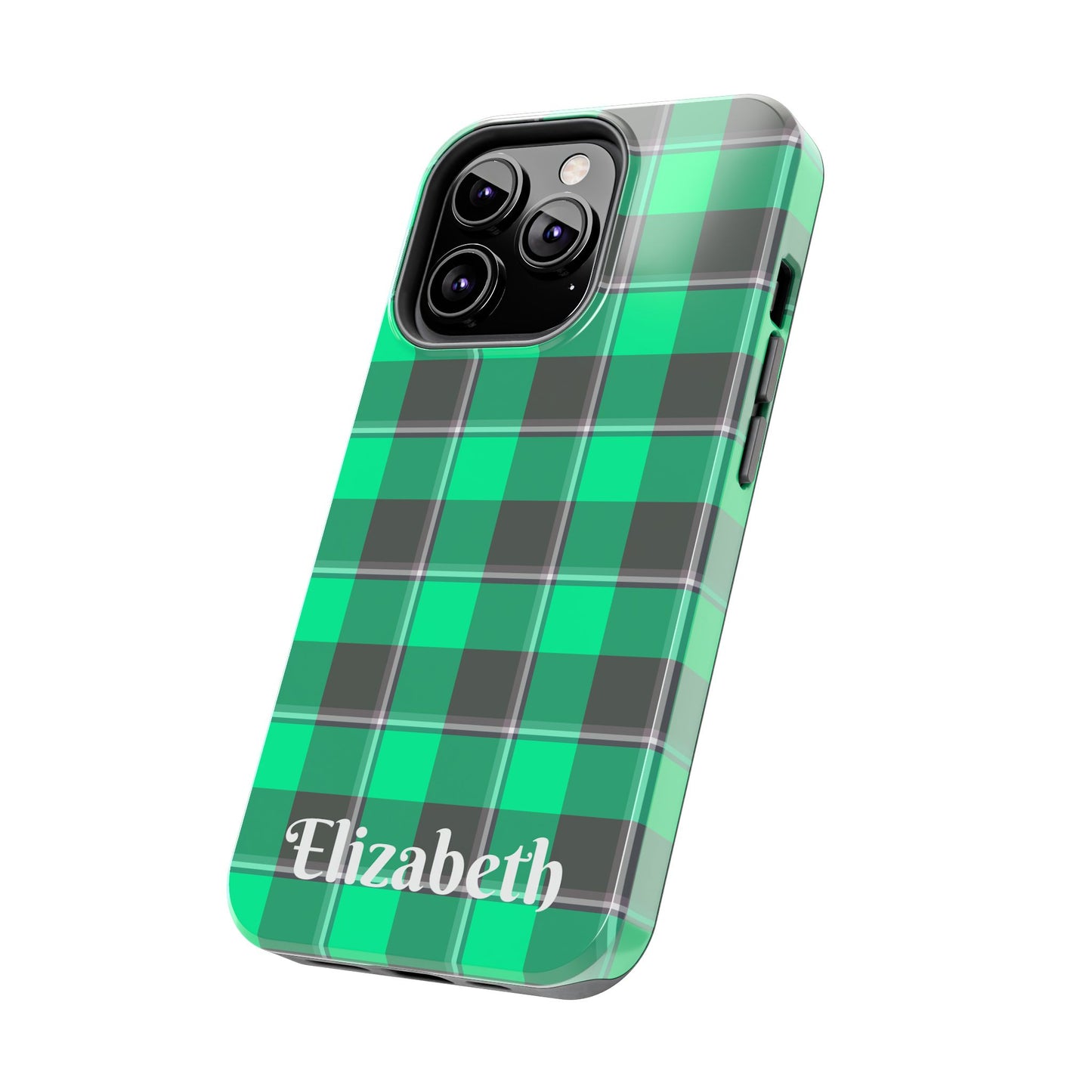 Personalized Plaid Tough Phone Case, Custom Phone Cover, Gifts for Her, Unique Cell Phone Case, Trendy Accessories, Holiday Gifts - Celtic Scents