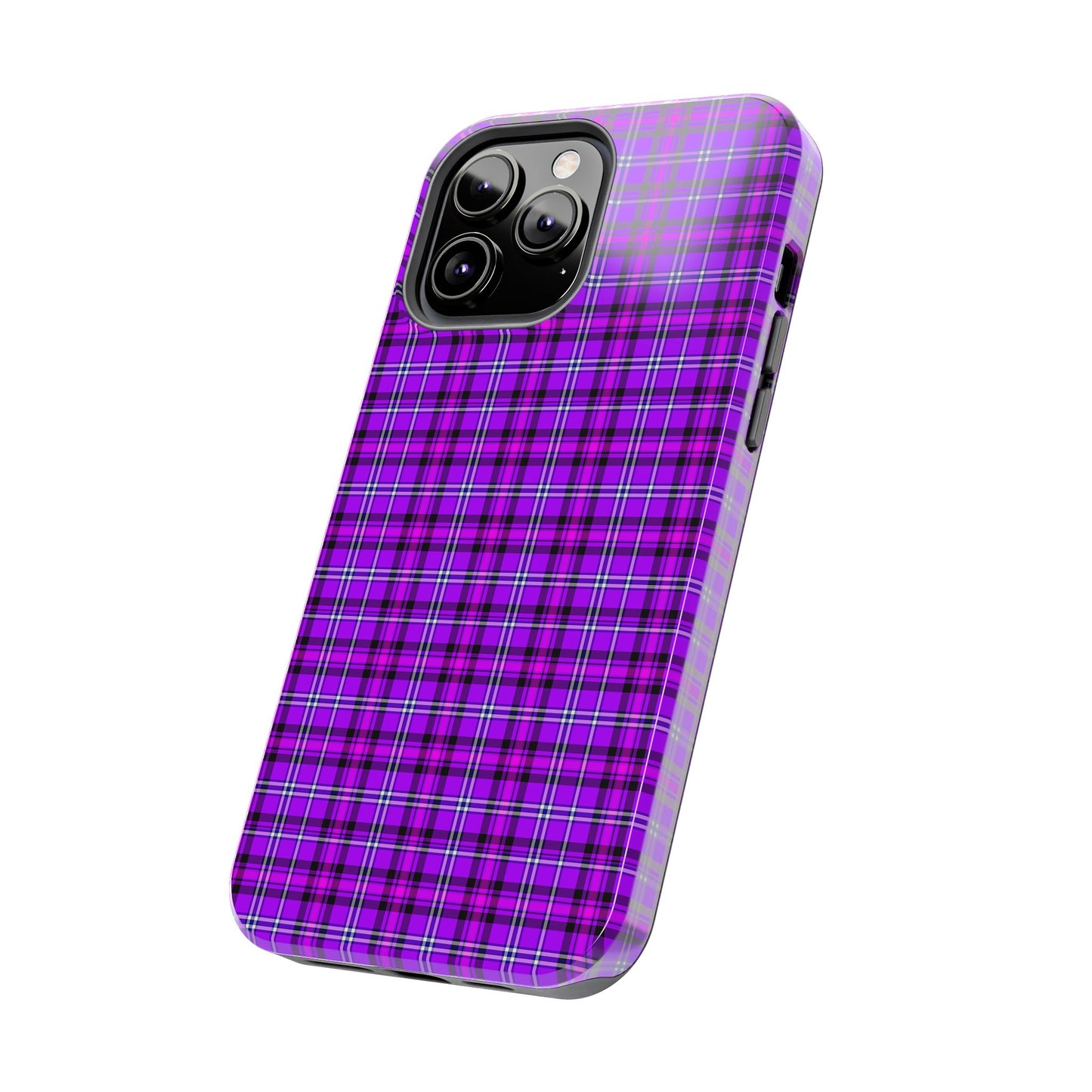 Purple Plaid Stylish Tough Phone Cases, Durable Phone Cover, Protective Case, Trendy Design, Gifts for Her - Celtic Scents