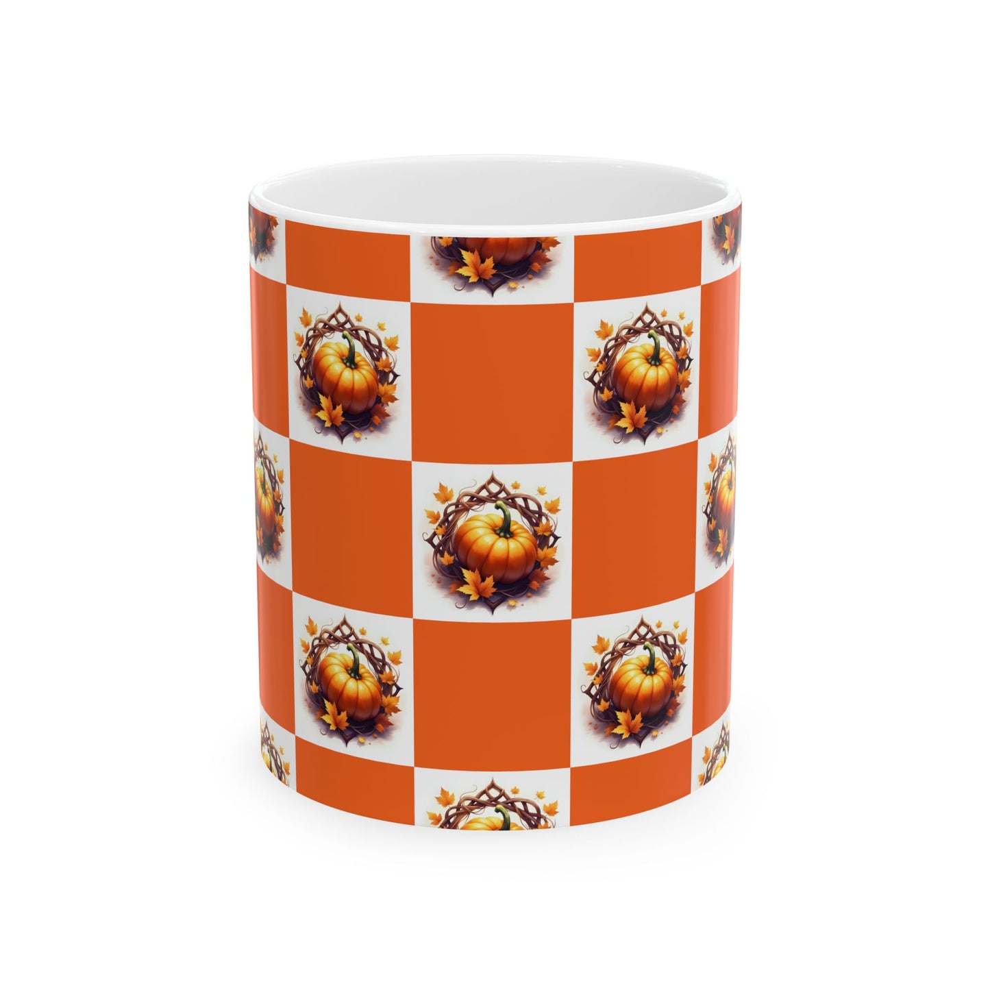 Autumn Pumpkin Ceramic Mug | Fall Coffee Cup | Thanksgiving Gift | Cozy Home Decor | Pumpkin Spice Lover's Mug | Seasonal Mug - Celtic Scents