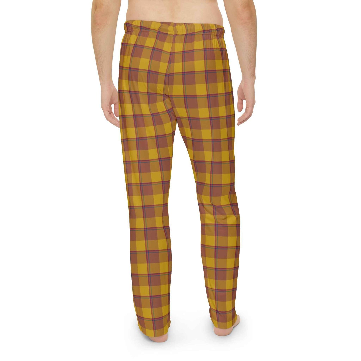 Cozy Flannel Men's Pajama Pants, Comfortable Sleepwear, Plaid Lounge Pants, Ideal for Relaxing, Perfect Gift for Men