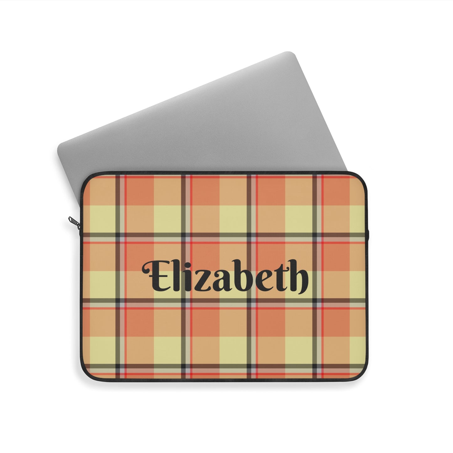 Personalized Laptop Sleeve, Custom Plaid Case, Tech Accessories, Stylish Computer Bag - Celtic Scents