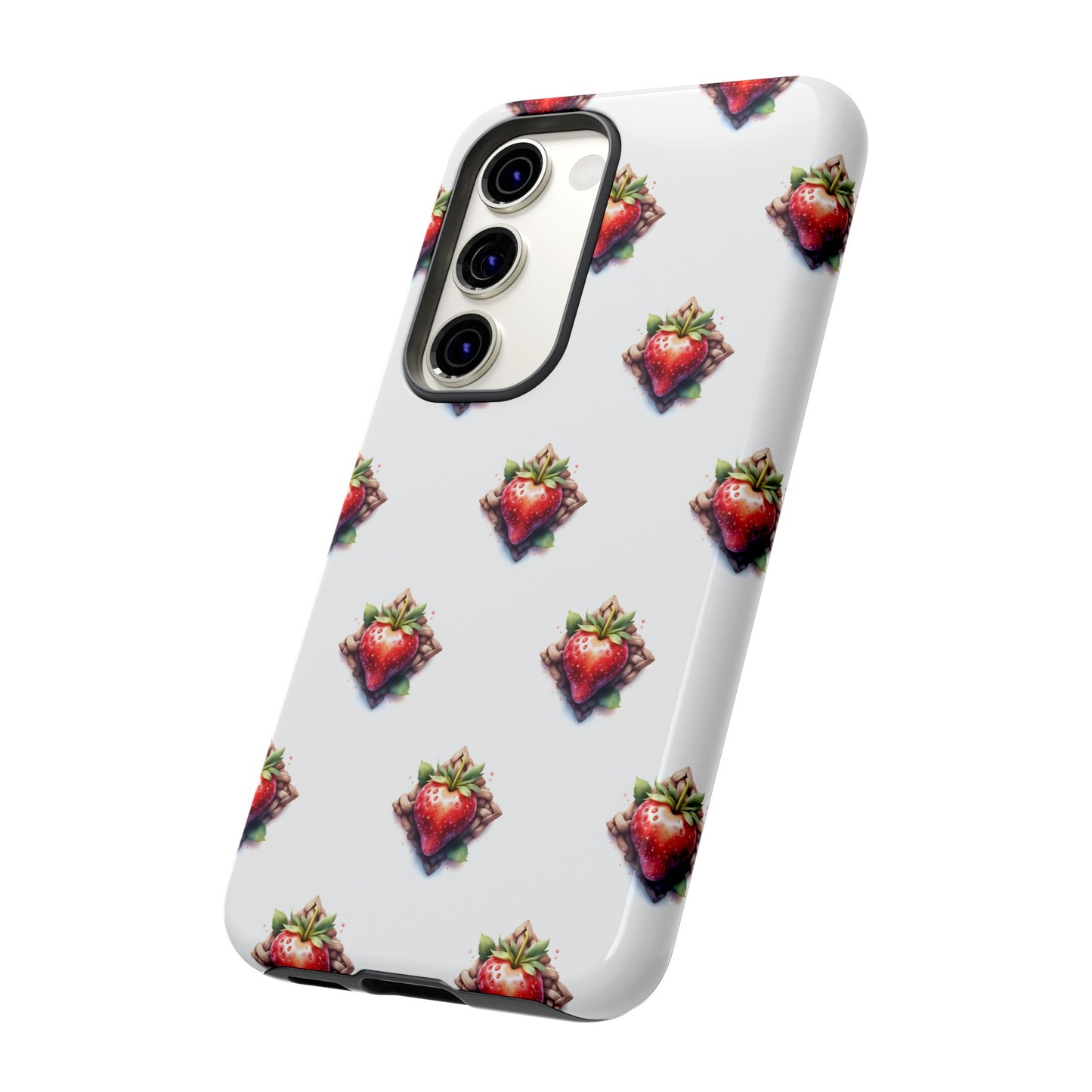 Strawberry Celtic Knot Phone Case, Cute Phone Cover, Gift for Her, Custom Smartphone Case, Funky Accessories, Valentine's Day Gift