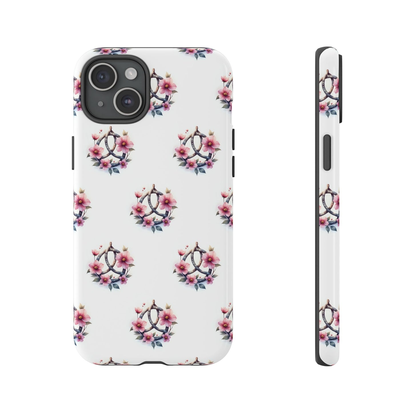 Floral Phone Case, Tough Phone Cover, Cute Protection for Mobile, Gift for Her, Celtic Knot Floral Pattern Case
