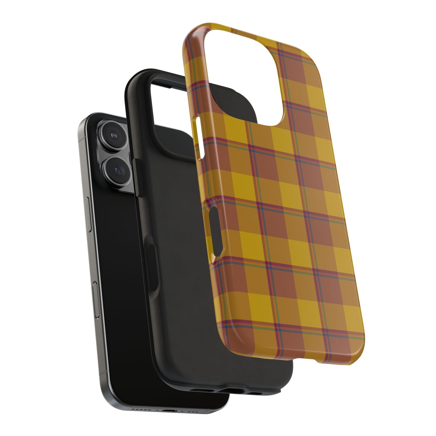 Plaid Tough Phone Case, Durable Phone Cover, Fall Inspired Accessory, Gift for Her, Stylish Cell Phone Protector