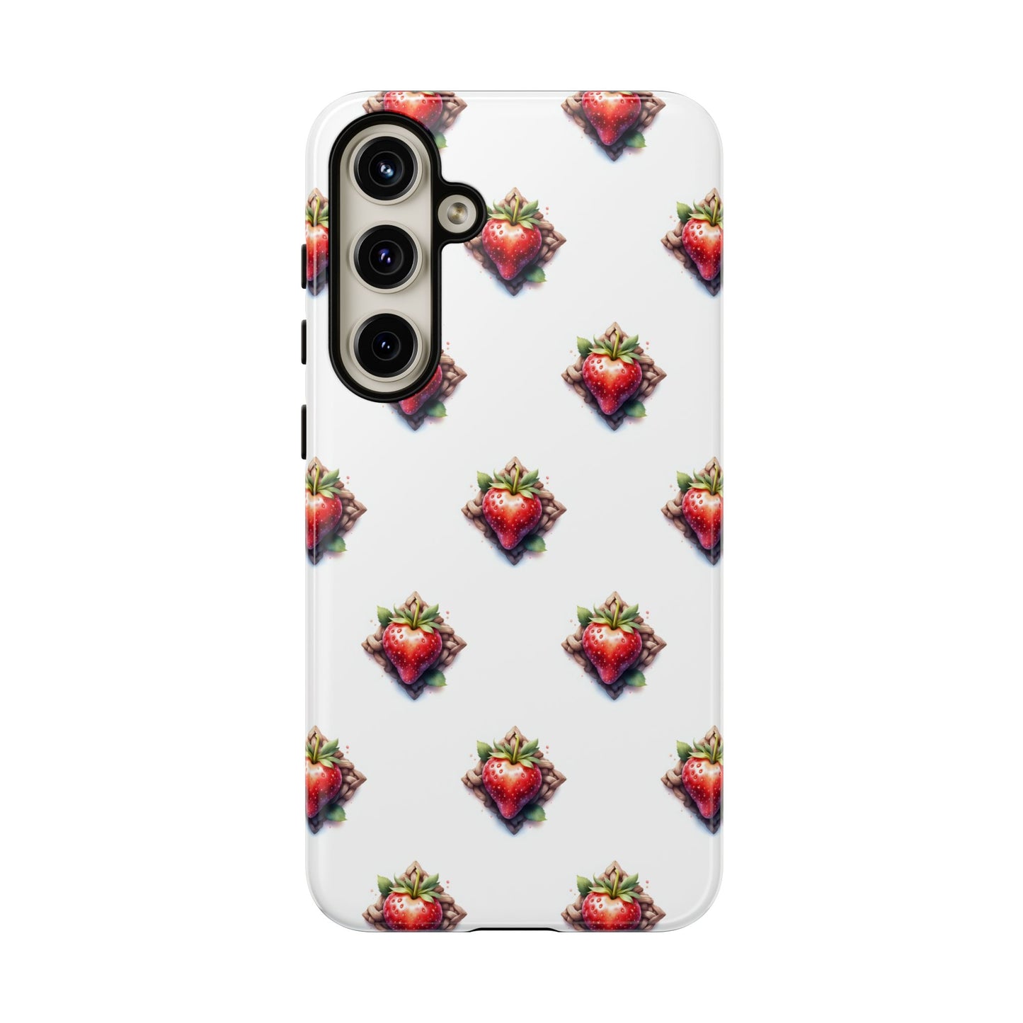 Strawberry Celtic Knot Phone Case, Cute Phone Cover, Gift for Her, Custom Smartphone Case, Funky Accessories, Valentine's Day Gift