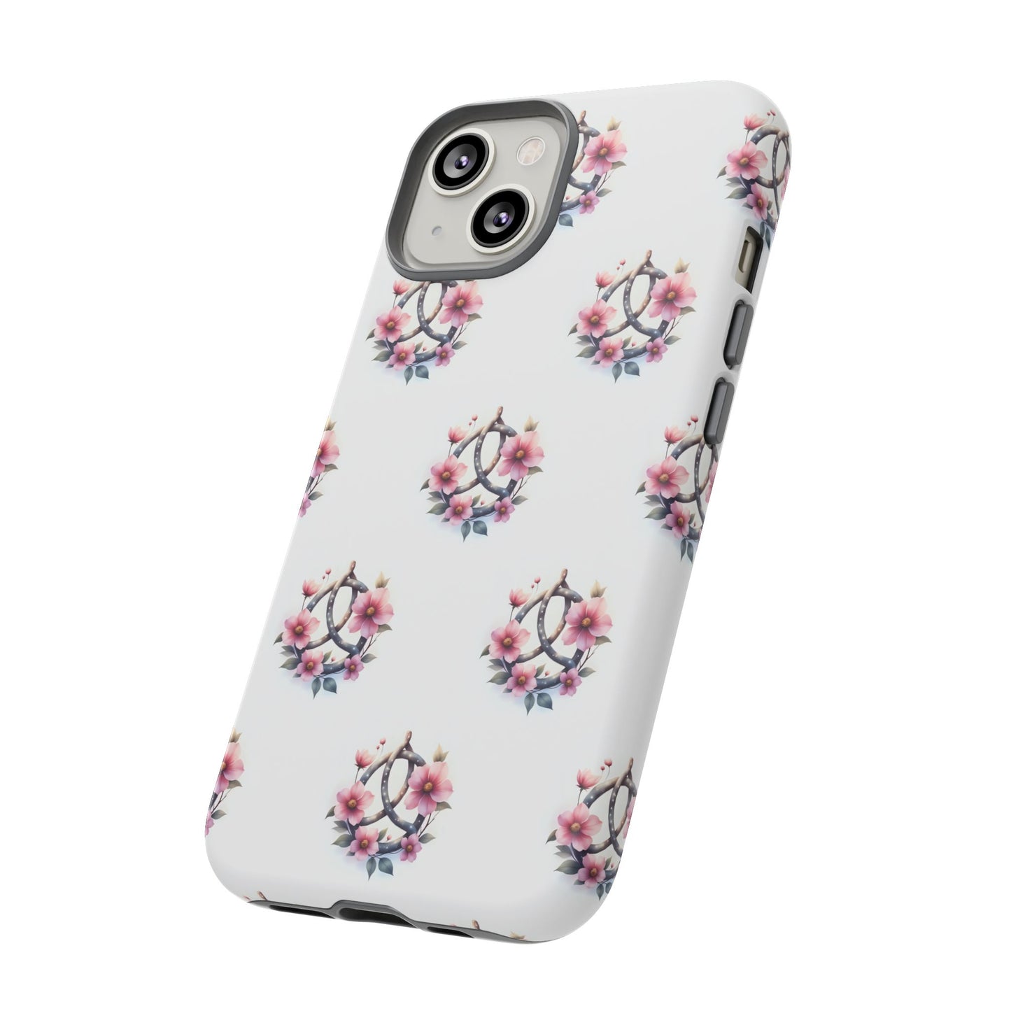 Floral Phone Case, Tough Phone Cover, Cute Protection for Mobile, Gift for Her, Celtic Knot Floral Pattern Case