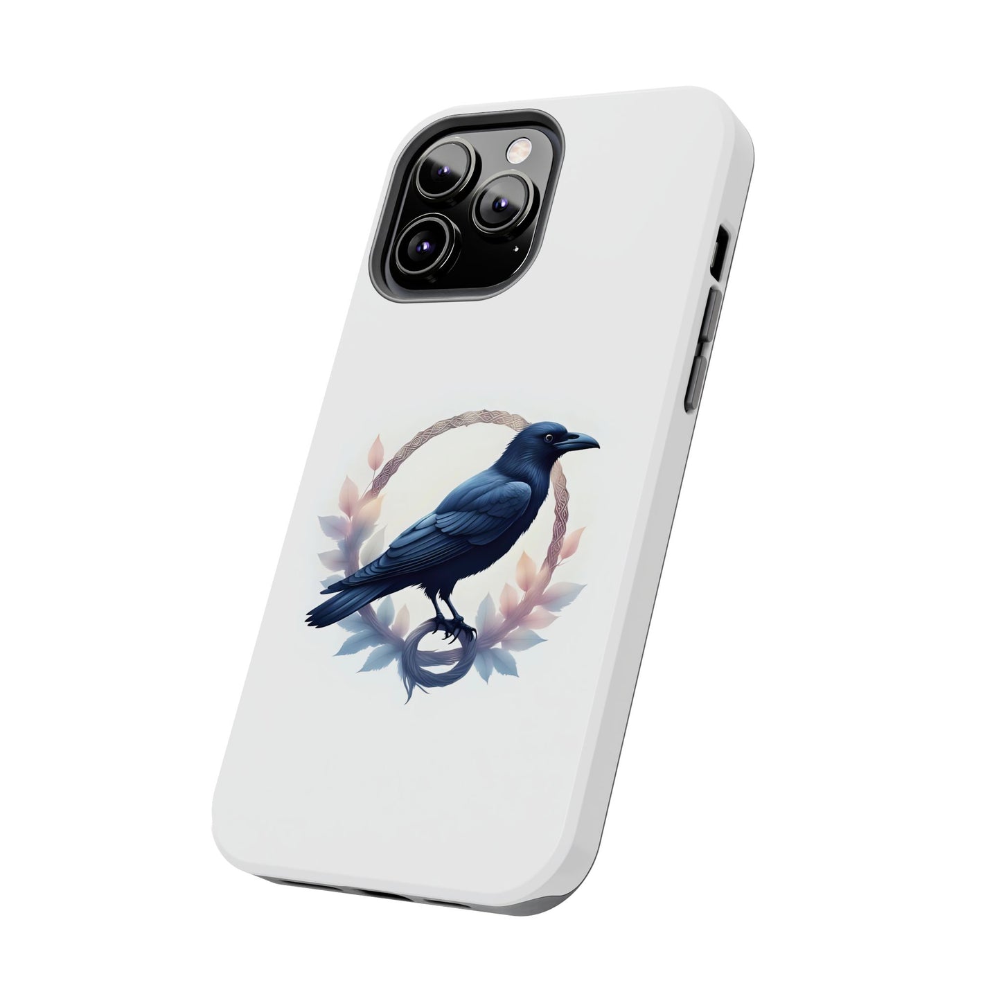 Raven Design Phone Case | Tough Protector Case, Gift for Bird Lovers, Unique Cell Phone Cover, Gothic or Nature Inspired - Celtic Scents