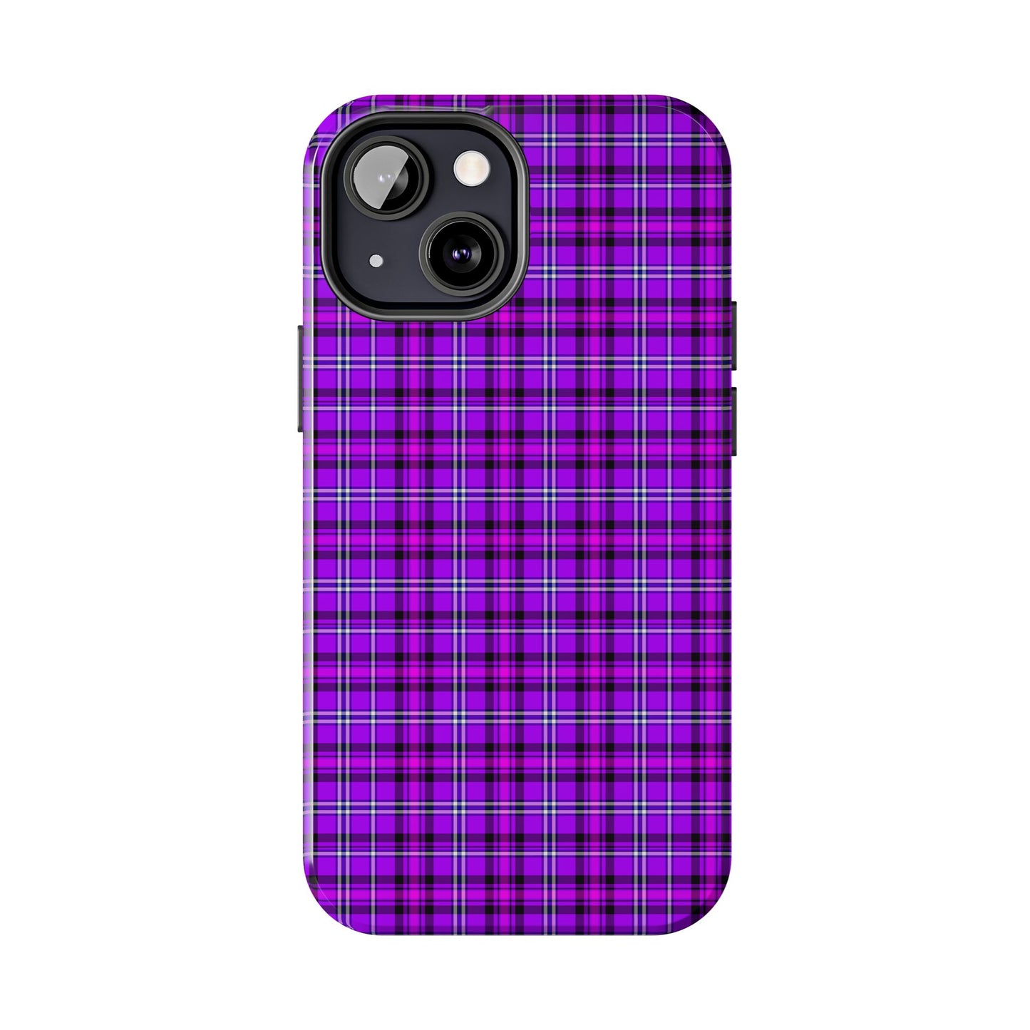 Purple Plaid Stylish Tough Phone Cases, Durable Phone Cover, Protective Case, Trendy Design, Gifts for Her - Celtic Scents
