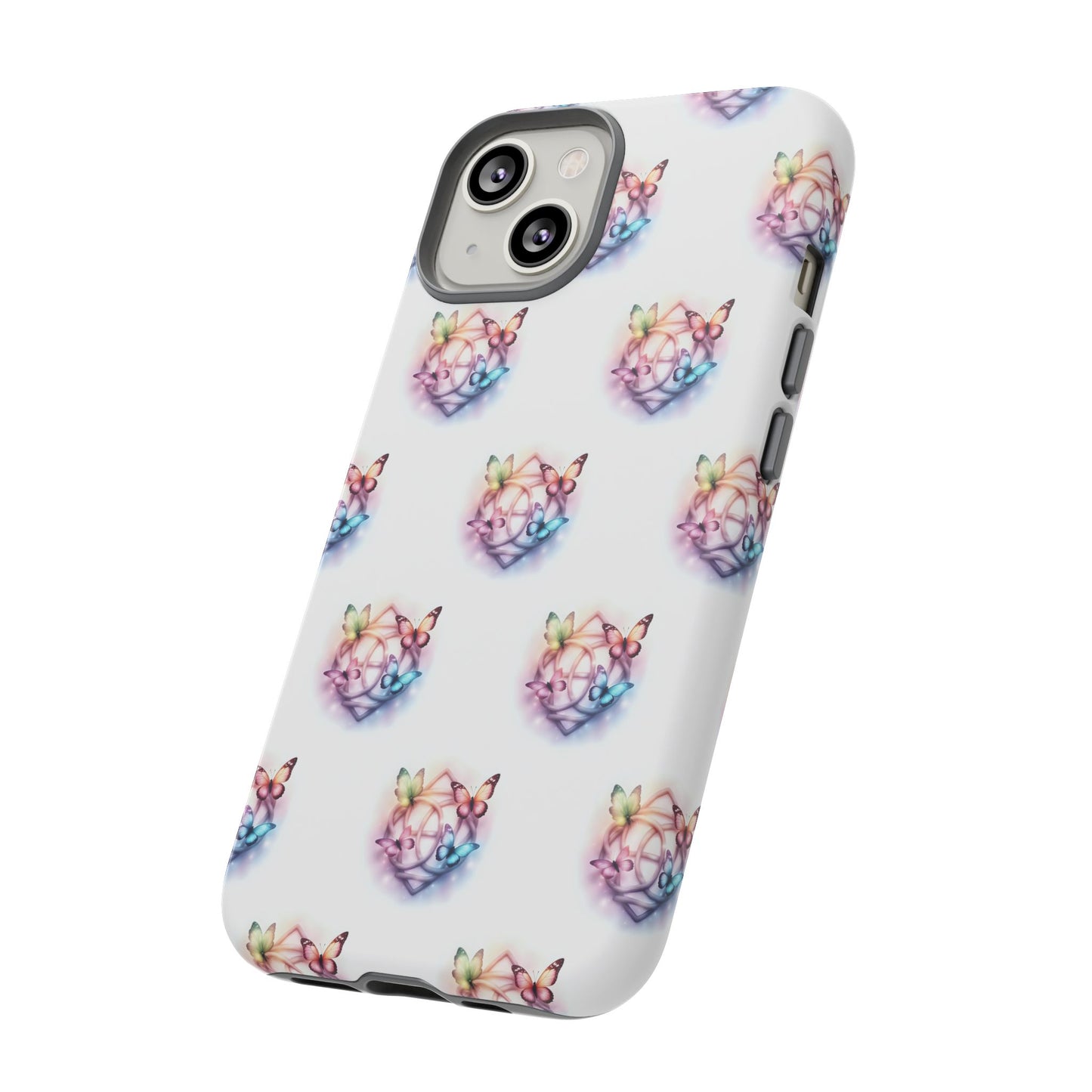 Colorful Butterflies Phone Case, Tough Cases, Cute Butterfly Lover Gift, Trendy Phone Cover, Nature Print Case