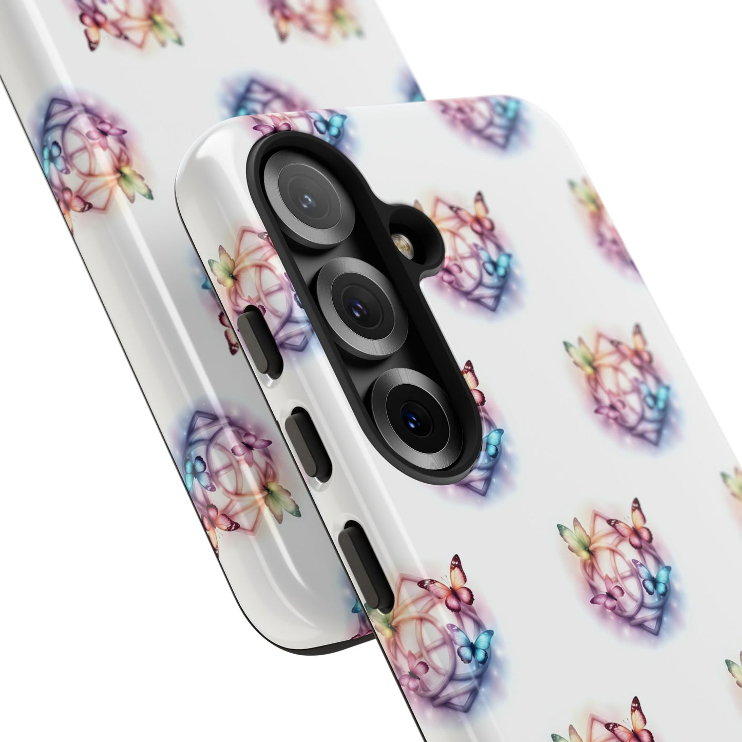 Colorful Butterflies Phone Case, Tough Cases, Cute Butterfly Lover Gift, Trendy Phone Cover, Nature Print Case