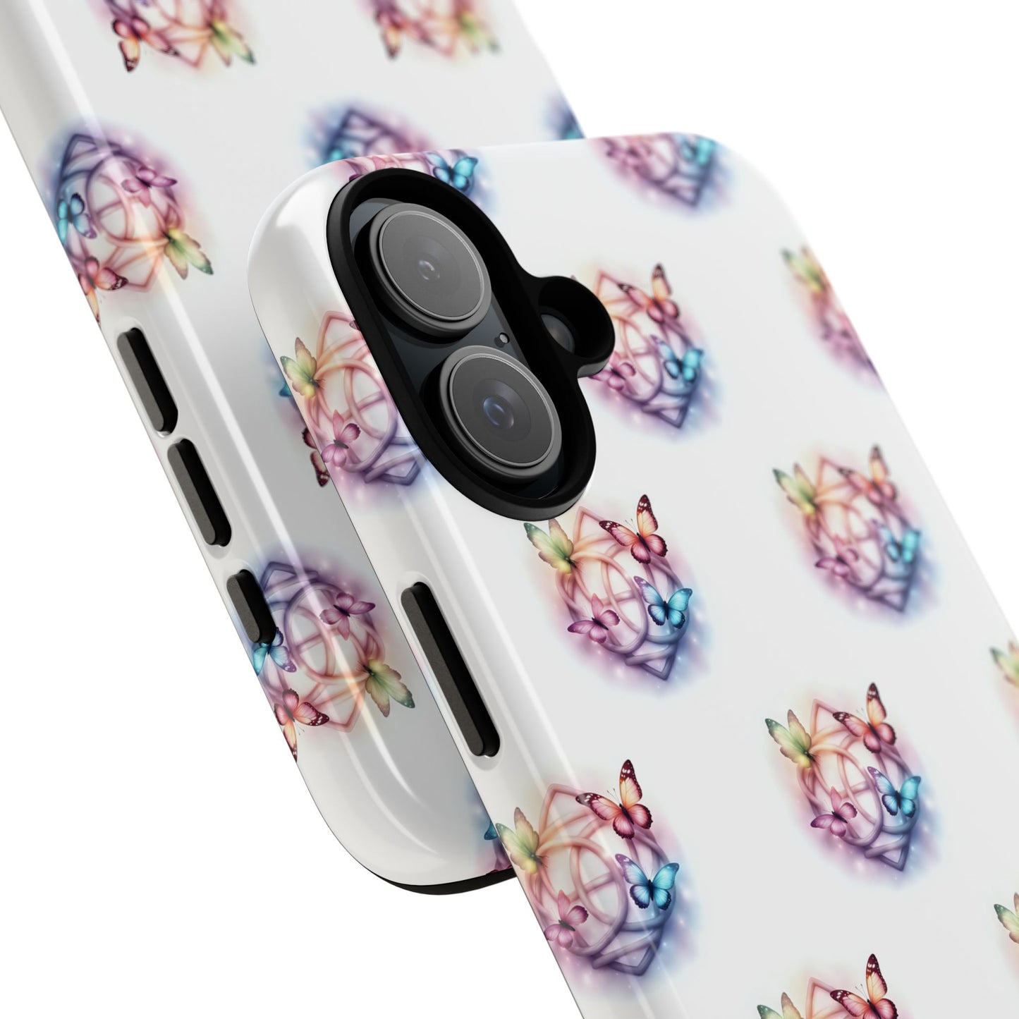 Colorful Butterflies Phone Case, Tough Cases, Cute Butterfly Lover Gift, Trendy Phone Cover, Nature Print Case