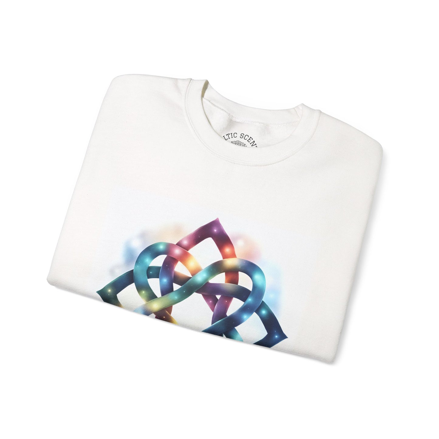 Colorful Infinity Knot Crewneck Sweatshirt | Cozy Unisex Sweatshirt for Every Occasion, Gift for Him, Her, Holidays, Casual Wear - Celtic Scents