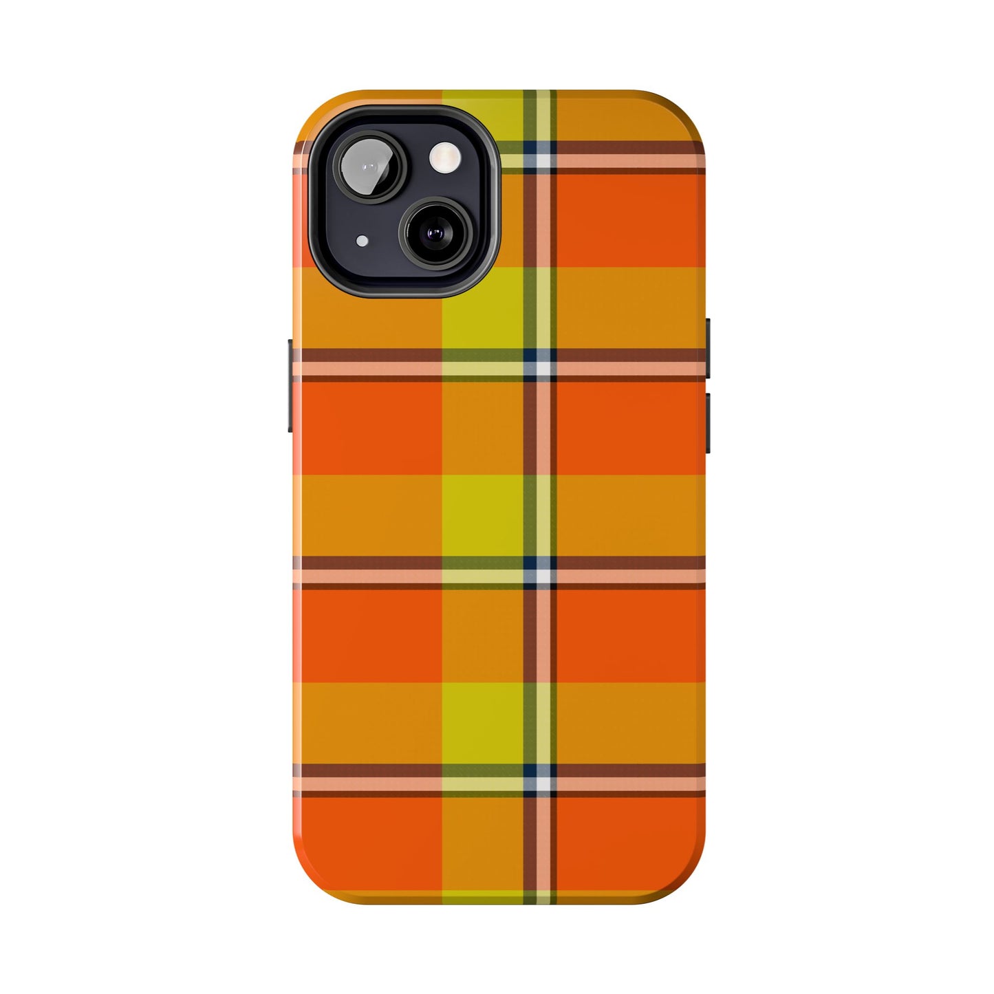 Vibrant Autumn Plaid Phone Case | Tough Phone Protector, Colorful Tech Accessory, Stylish Gift for Him/Her, Fun Birthday Present, Trendy - Celtic Scents