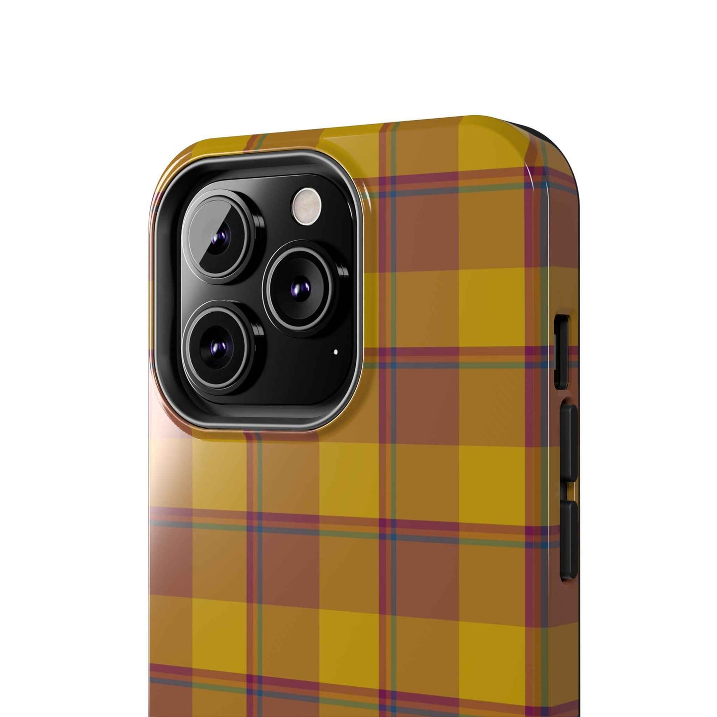 Plaid Tough Phone Case, Durable Phone Cover, Fall Inspired Accessory, Gift for Her, Stylish Cell Phone Protector