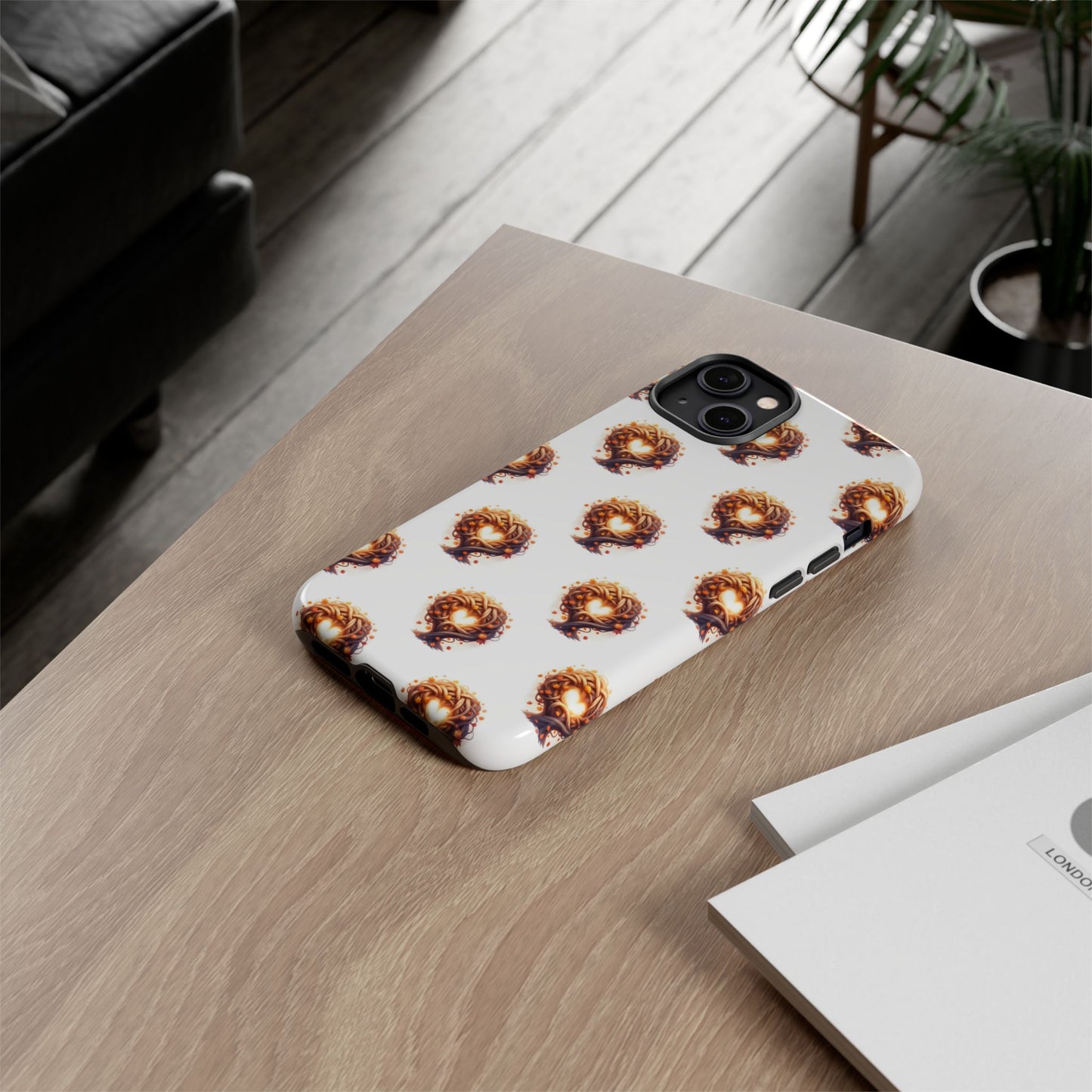 Stylish Phone Case, Tough Cases with Unique Design, Durable Smartphone Cover, Gift for Tech Lovers, Trendy Phone Accessory, Autumn Design
