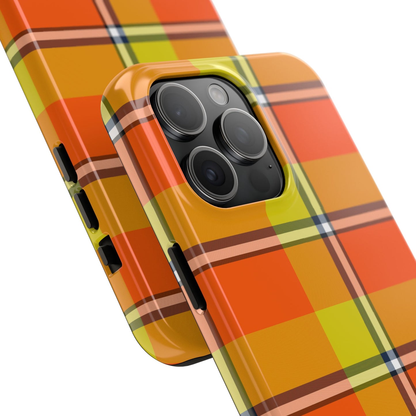 Vibrant Autumn Plaid Phone Case | Tough Phone Protector, Colorful Tech Accessory, Stylish Gift for Him/Her, Fun Birthday Present, Trendy - Celtic Scents