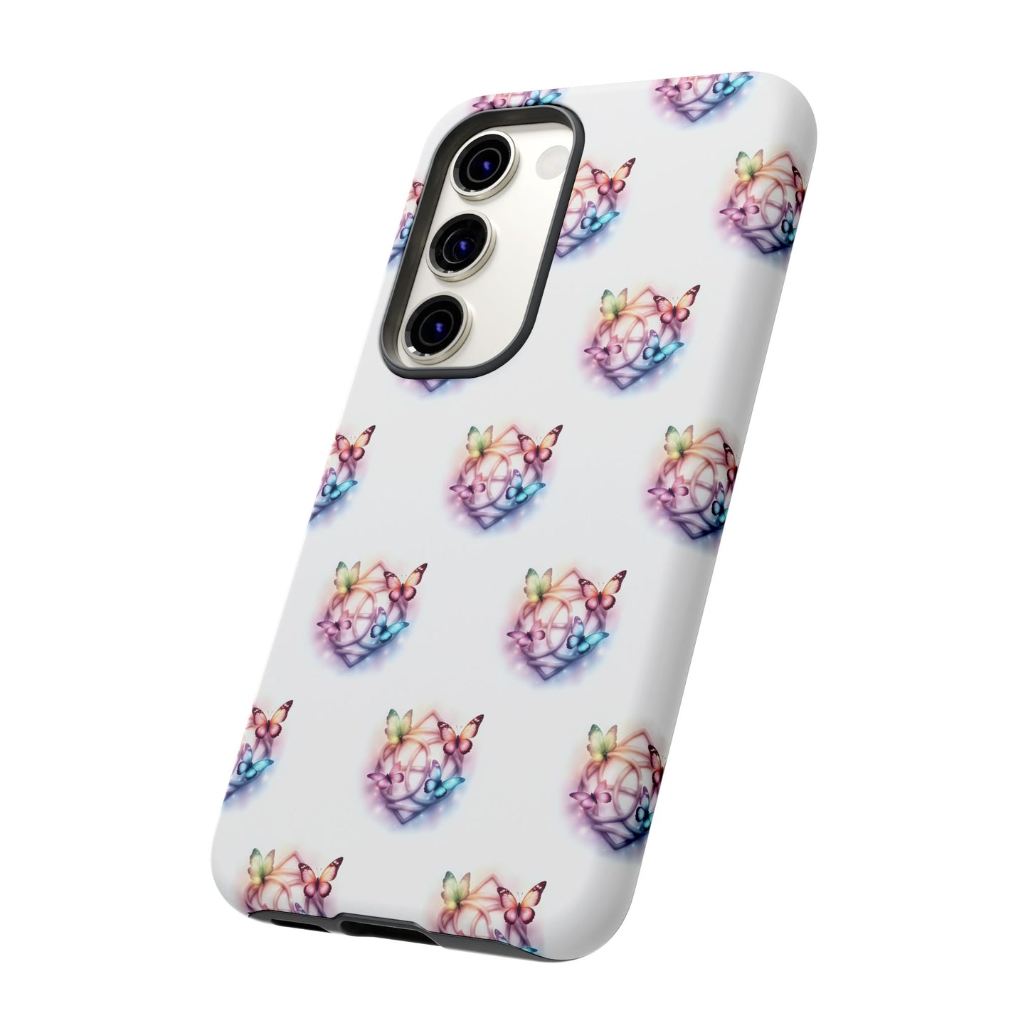 Colorful Butterflies Phone Case, Tough Cases, Cute Butterfly Lover Gift, Trendy Phone Cover, Nature Print Case