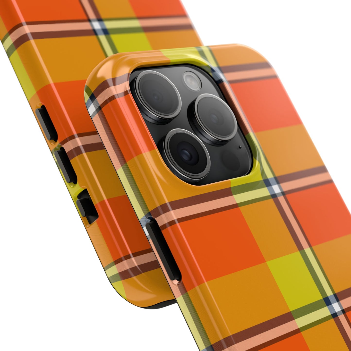 Vibrant Autumn Plaid Phone Case | Tough Phone Protector, Colorful Tech Accessory, Stylish Gift for Him/Her, Fun Birthday Present, Trendy - Celtic Scents