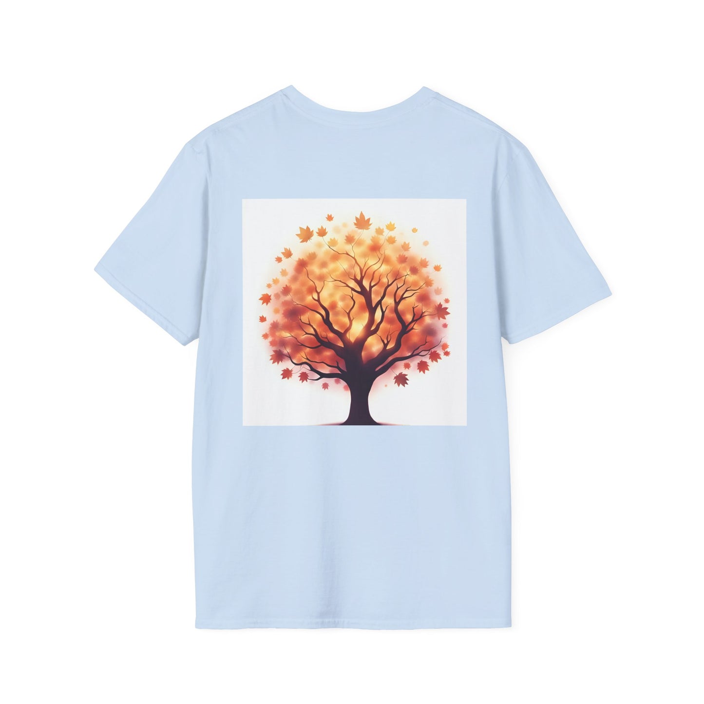 Autumn Tree Graphic T-Shirt, Fall Tee for Nature Lovers, Unisex Softstyle T-Shirt, Gift for Thanksgiving, Cozy Casual Wear - Celtic Scents