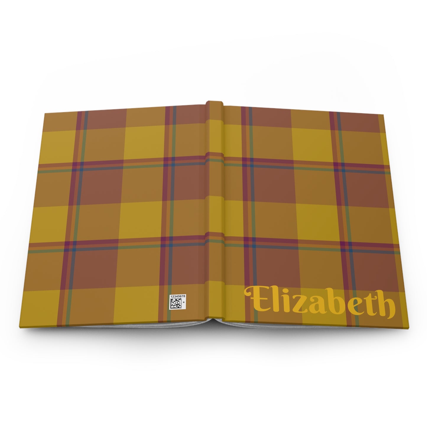 Stylish Personalized Hardcover Journal, Plaid Notebook, Custom Gift for Writers, Planners, Students, Everyday Use - Celtic Scents