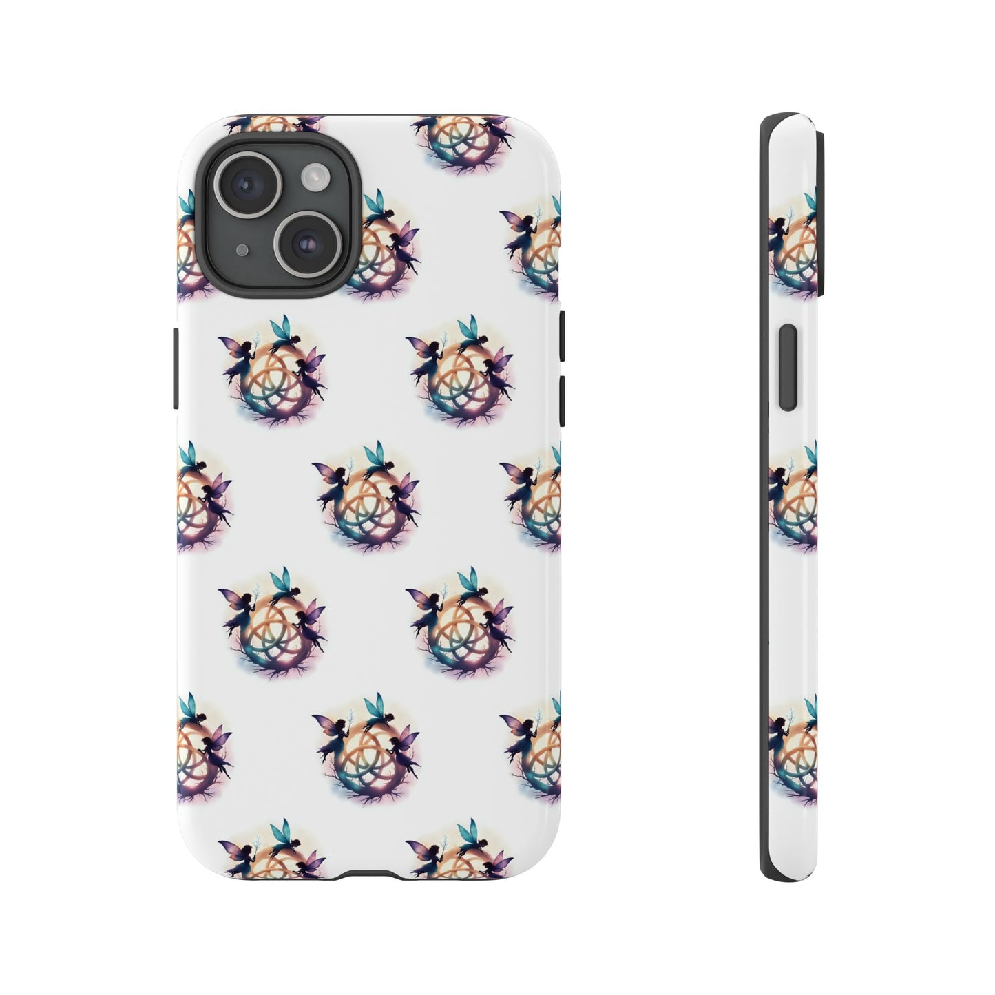 Tough Cases - Celtic Fairies Phone Case, Colorful Phone Cover, Fairy Lover Gift, Trendy Smartphone Accessory