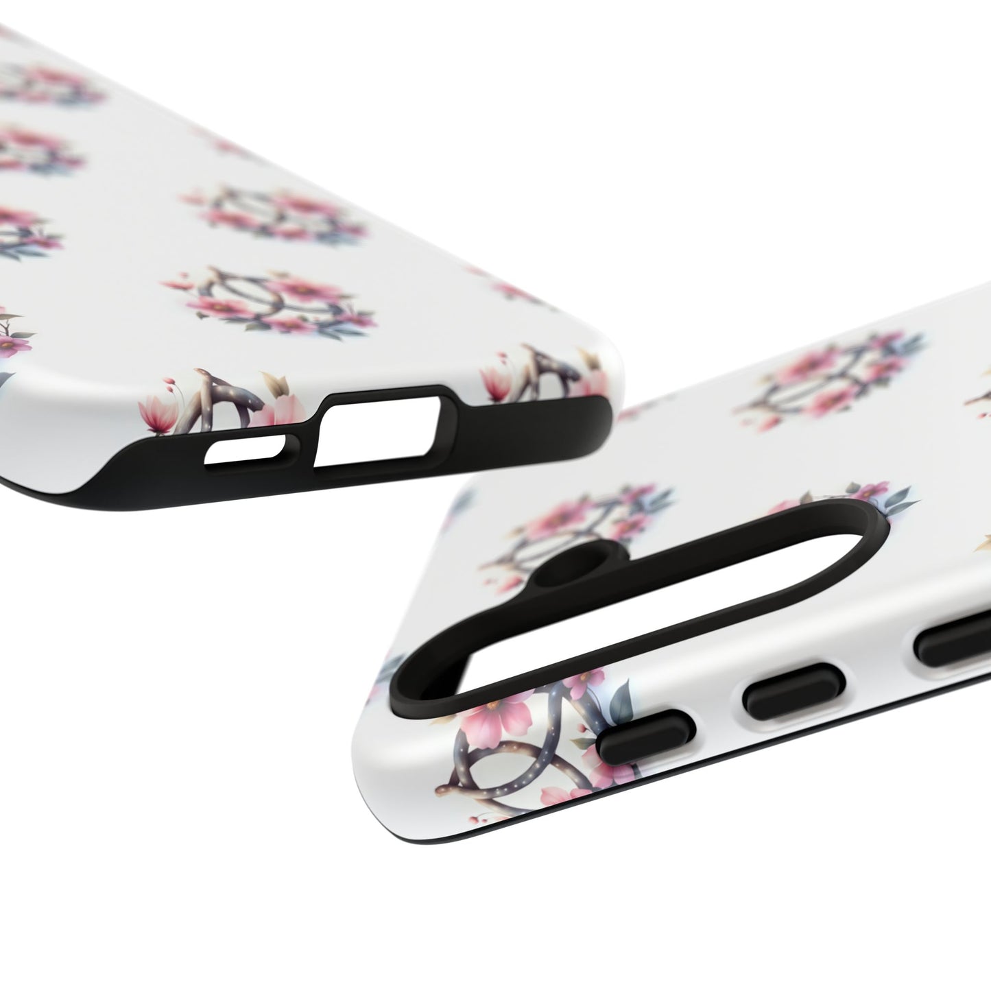 Floral Phone Case, Tough Phone Cover, Cute Protection for Mobile, Gift for Her, Celtic Knot Floral Pattern Case