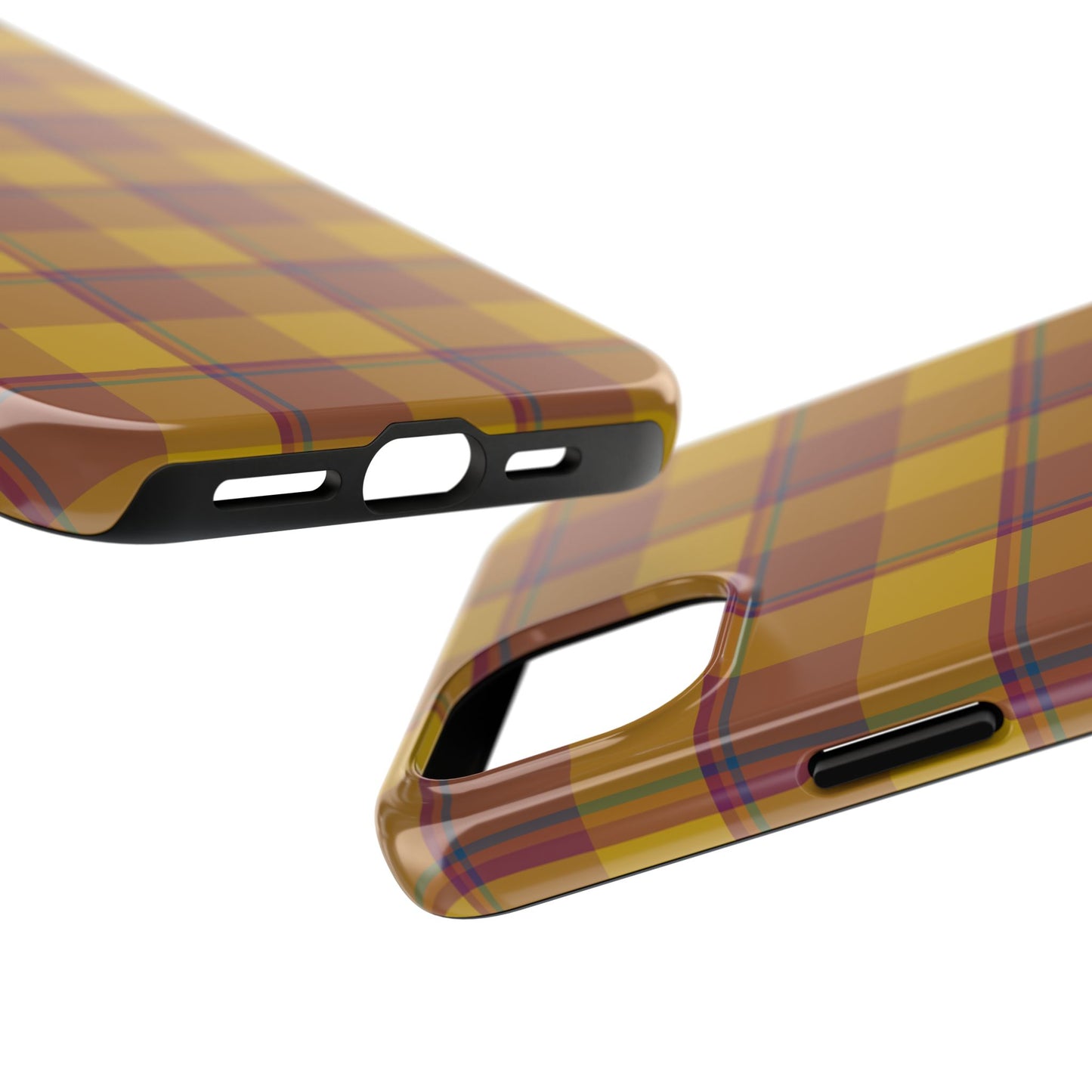 Plaid Tough Phone Case, Durable Phone Cover, Fall Inspired Accessory, Gift for Her, Stylish Cell Phone Protector - Celtic Scents