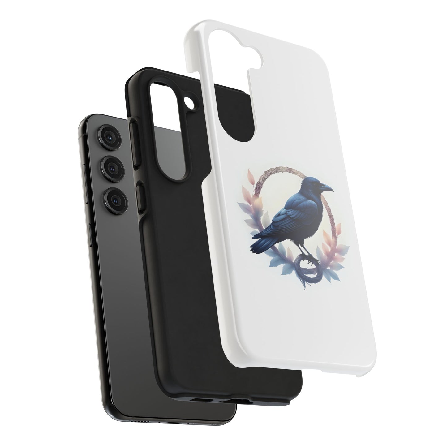 Raven Design Phone Case | Tough Protector Case, Gift for Bird Lovers, Unique Cell Phone Cover, Gothic or Nature Inspired