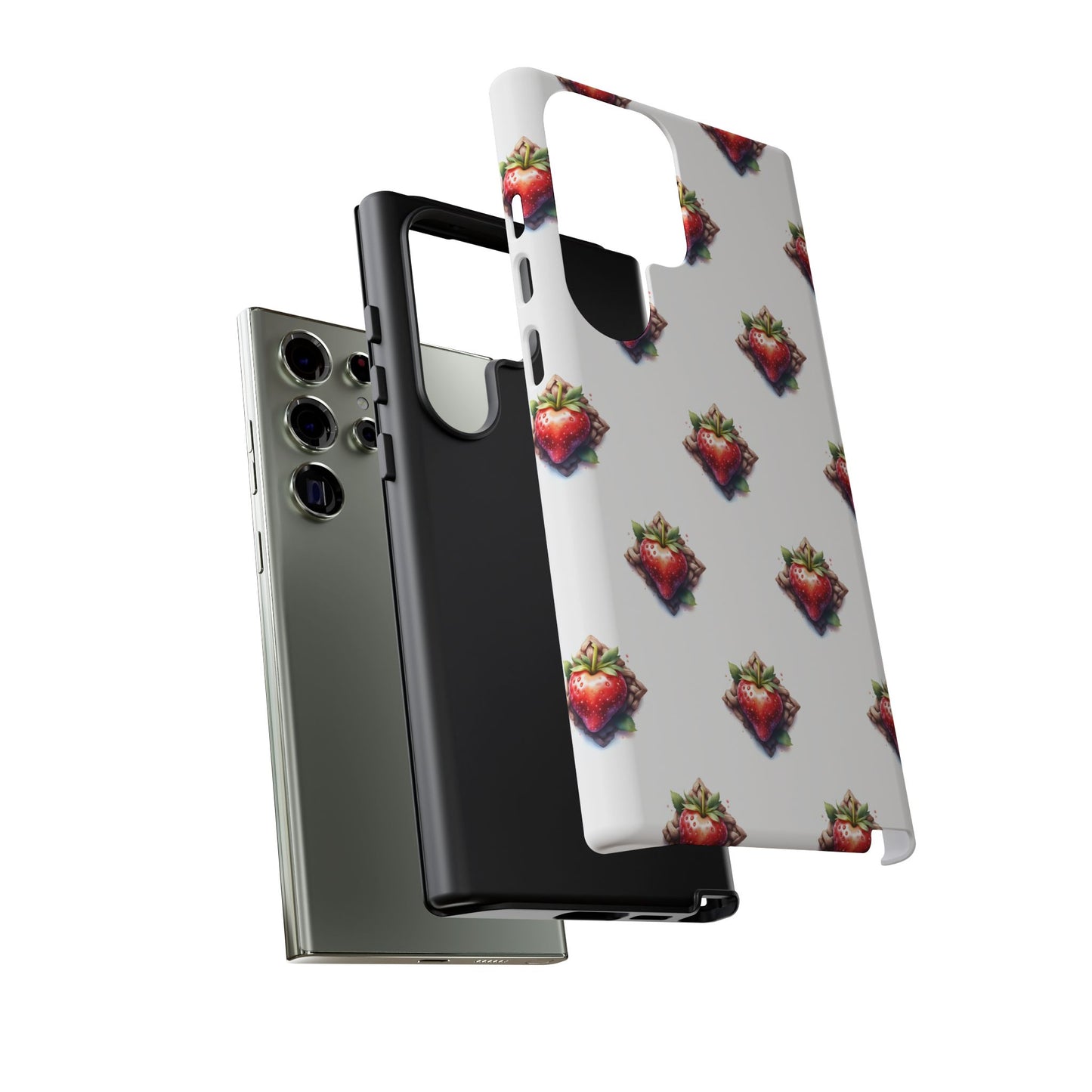 Strawberry Celtic Knot Phone Case, Cute Phone Cover, Gift for Her, Custom Smartphone Case, Funky Accessories, Valentine's Day Gift