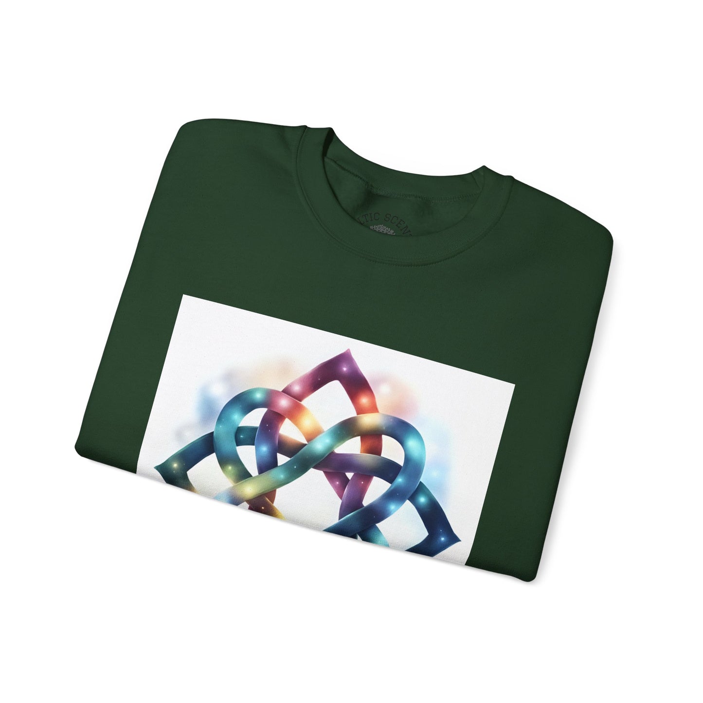 Colorful Infinity Knot Crewneck Sweatshirt | Cozy Unisex Sweatshirt for Every Occasion, Gift for Him, Her, Holidays, Casual Wear - Celtic Scents