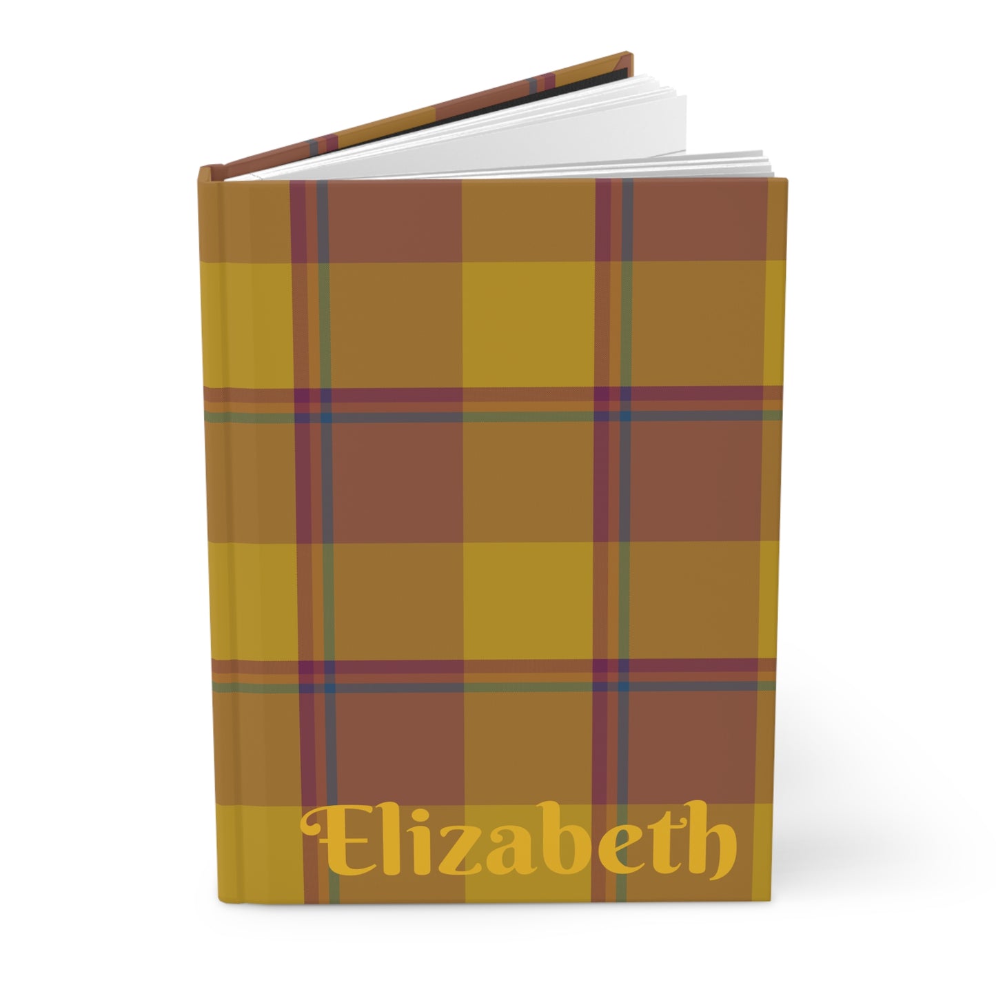 Stylish Personalized Hardcover Journal, Plaid Notebook, Custom Gift for Writers, Planners, Students, Everyday Use - Celtic Scents