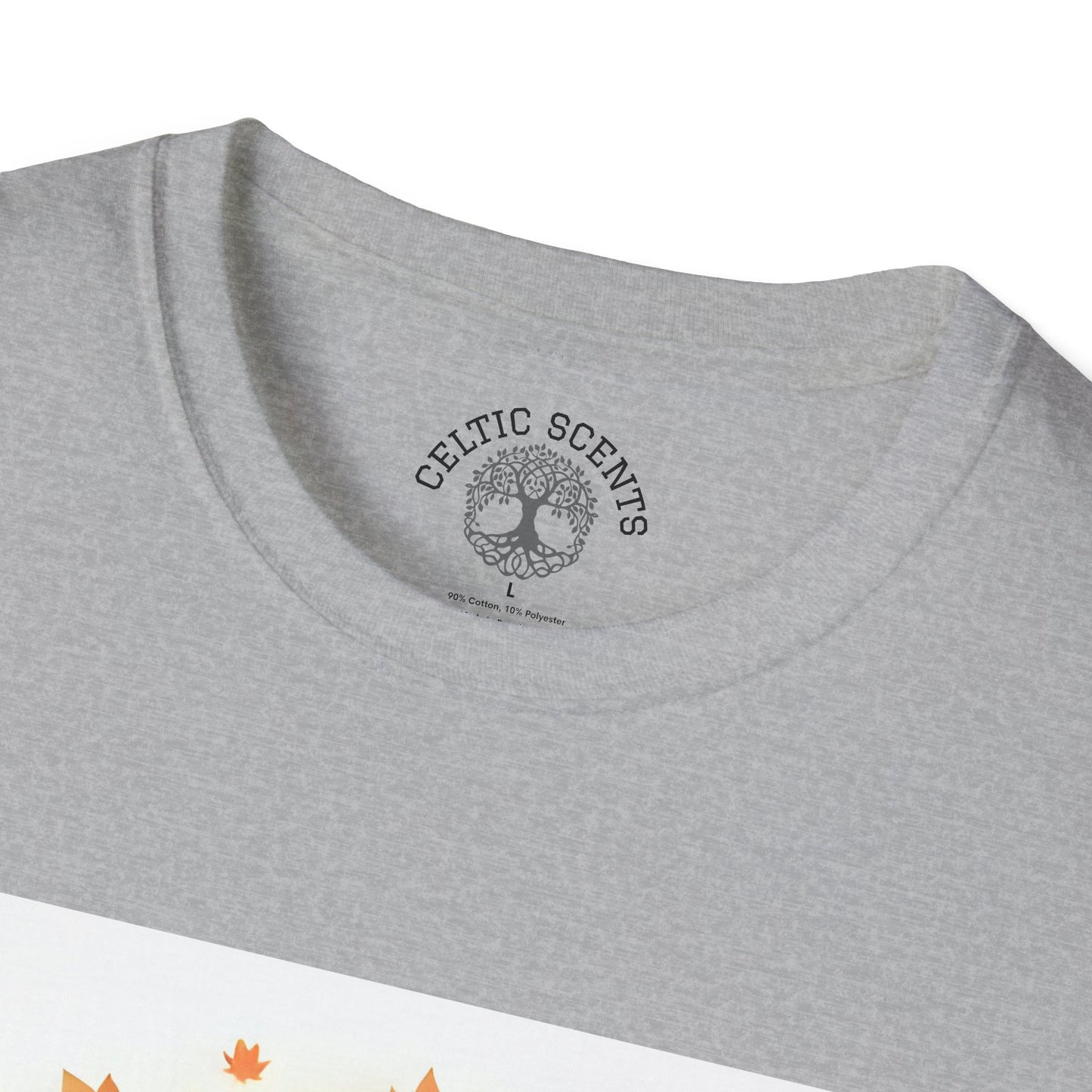 Autumn Tree Graphic T-Shirt, Fall Tee for Nature Lovers, Unisex Softstyle T-Shirt, Gift for Thanksgiving, Cozy Casual Wear - Celtic Scents