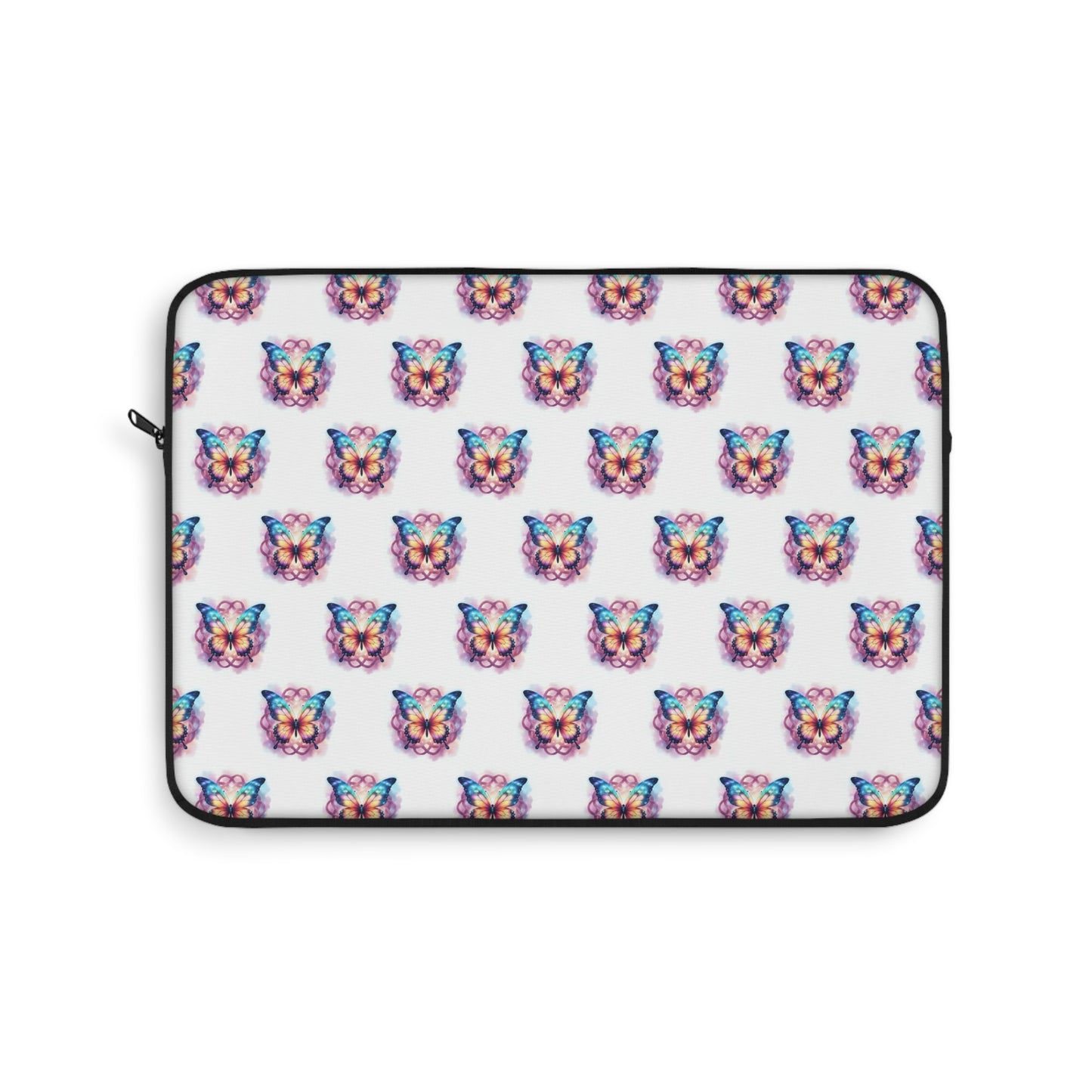 Colorful Butterfly Design Laptop Sleeve, Padded Computer Case, Cute Tech Accessory, Gift for Students - Celtic Scents