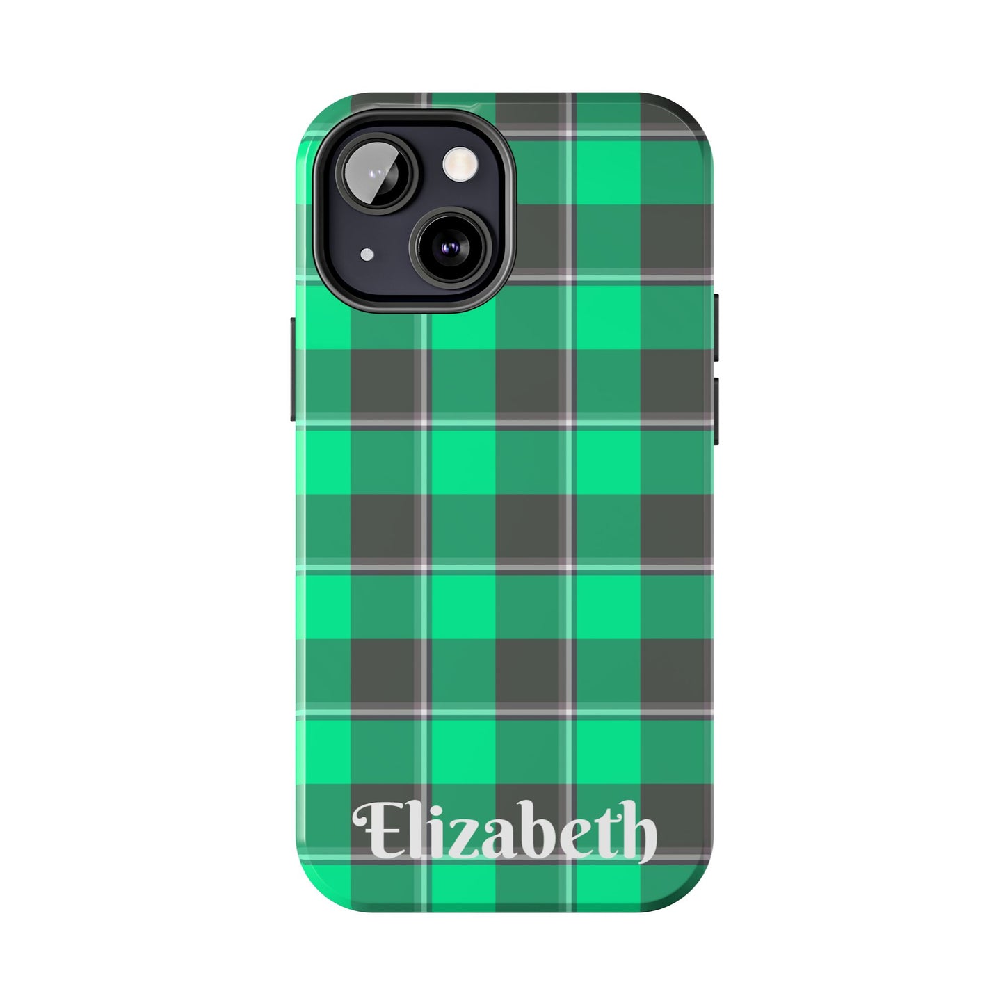 Personalized Plaid Tough Phone Case, Custom Phone Cover, Gifts for Her, Unique Cell Phone Case, Trendy Accessories, Holiday Gifts - Celtic Scents
