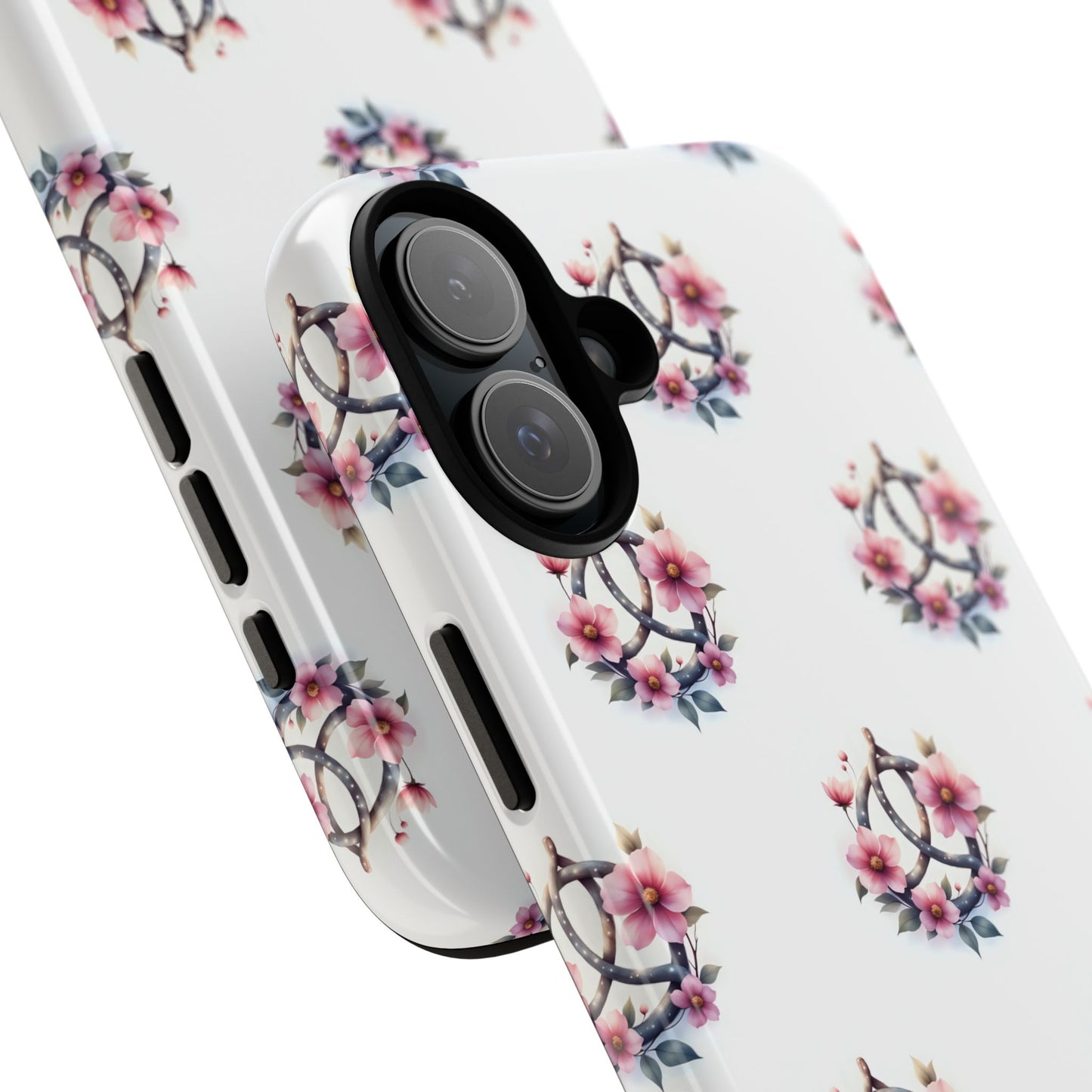 Floral Phone Case, Tough Phone Cover, Cute Protection for Mobile, Gift for Her, Celtic Knot Floral Pattern Case