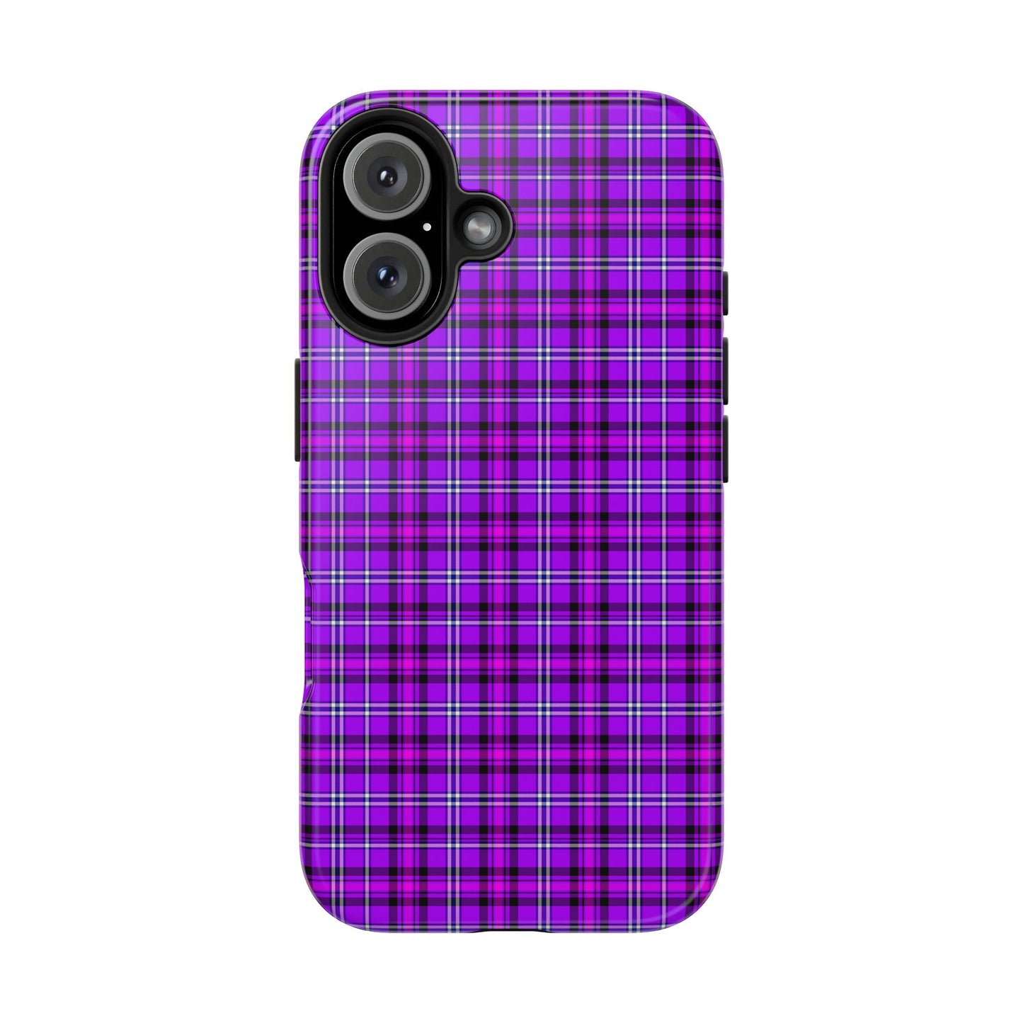 Purple Plaid Stylish Tough Phone Cases, Durable Phone Cover, Protective Case, Trendy Design, Gifts for Her - Celtic Scents