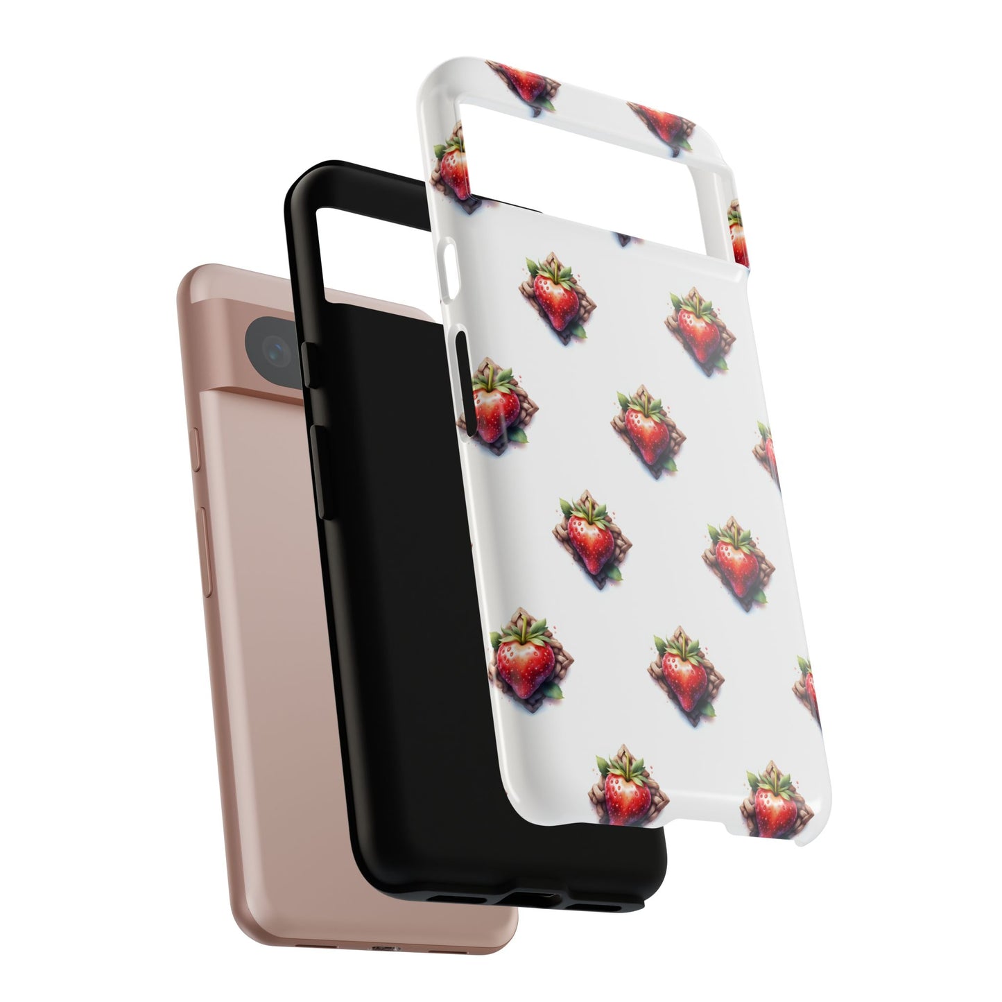 Strawberry Celtic Knot Phone Case, Cute Phone Cover, Gift for Her, Custom Smartphone Case, Funky Accessories, Valentine's Day Gift