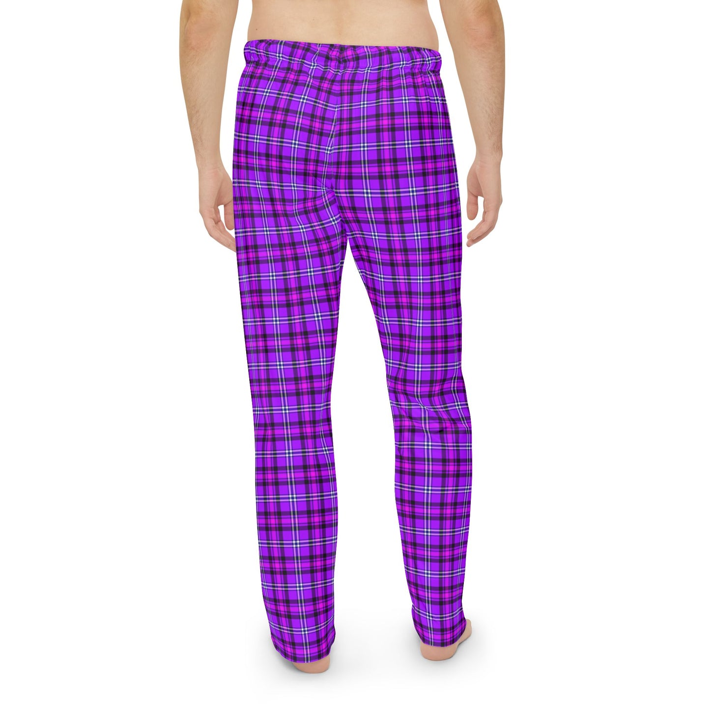 Stylish Men’s Pajama Pants, Cozy Loungewear for Relaxation, Vibrant Purple Plaid Sleepwear, Perfect for Gift Giving, Holidays - Celtic Scents