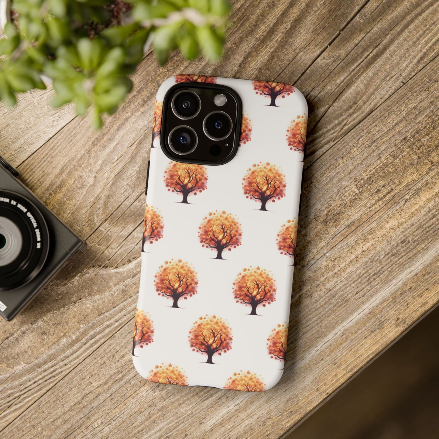 Autumn Tree Phone Case, Fall Phone Cover, Nature Inspired Case, Gift for Outdoorsy Friends, Seasonal Accessories, Eco-Friendly Phone Case