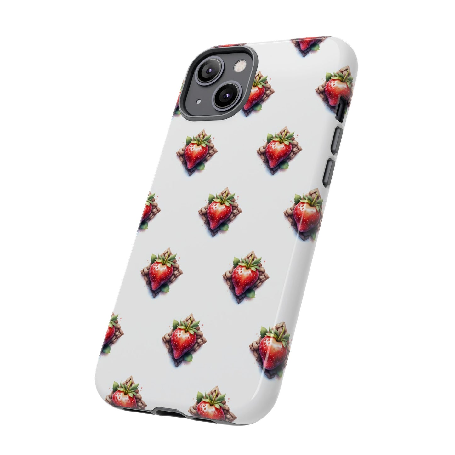 Strawberry Celtic Knot Phone Case, Cute Phone Cover, Gift for Her, Custom Smartphone Case, Funky Accessories, Valentine's Day Gift