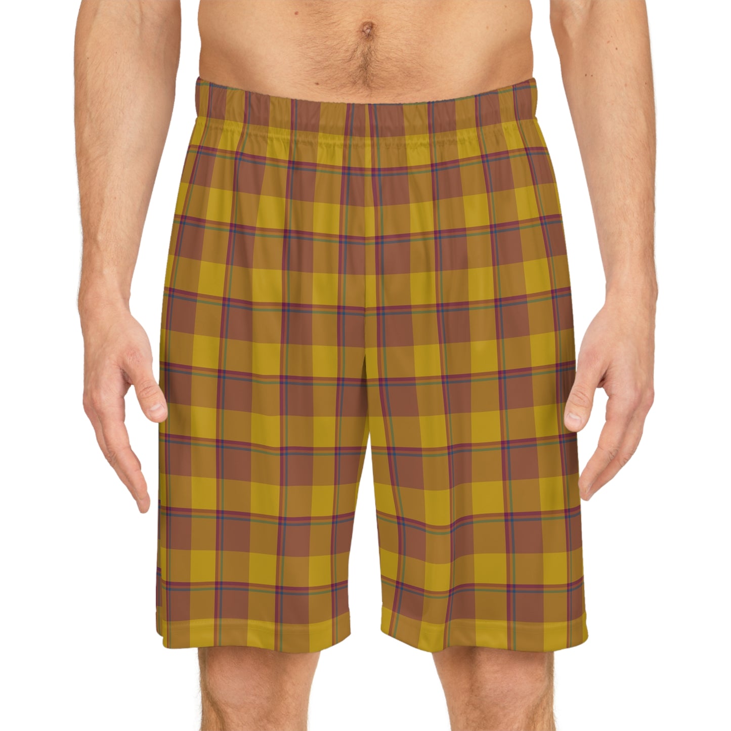 Plaid Basketball Shorts for Athletes, Casual Summer Sports Short, Trendy Activewear, Perfect Gift - Celtic Scents