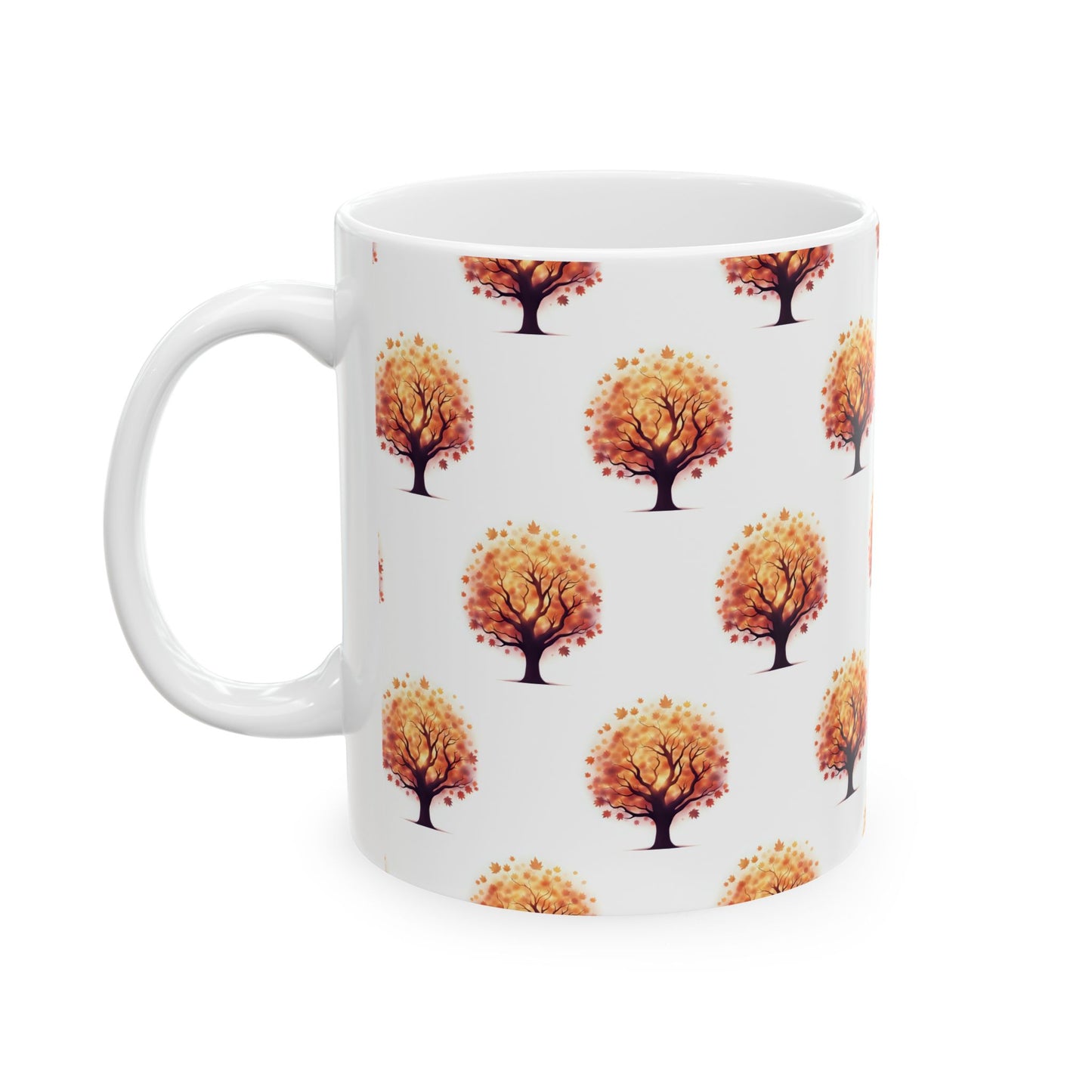 Autumn Tree Ceramic Mug, Pumpkin Spice Latte Cups, Fall Decor, Gift for Nature Lovers, Cozy Dining, Thanksgiving Coffee Mug - Celtic Scents