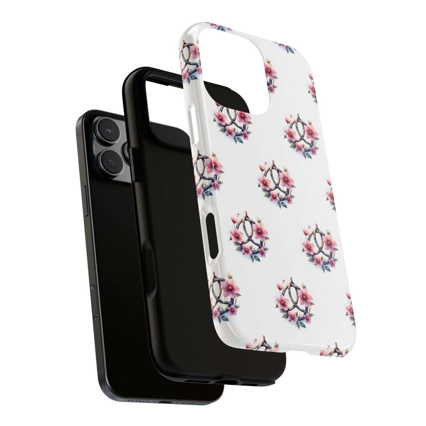 Floral Phone Case, Tough Phone Cover, Cute Protection for Mobile, Gift for Her, Celtic Knot Floral Pattern Case